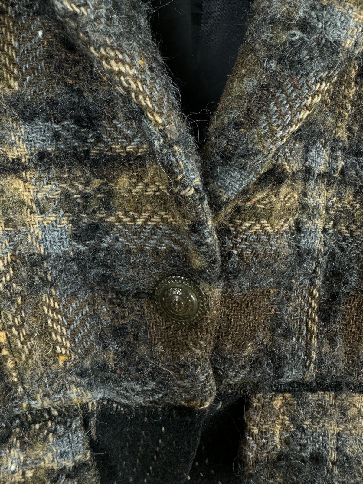 Designer × Vintage Paul Brial vintage tweed blazer jacket size 2 Size S / US 4 / IT 40 - 8 Thumbnail