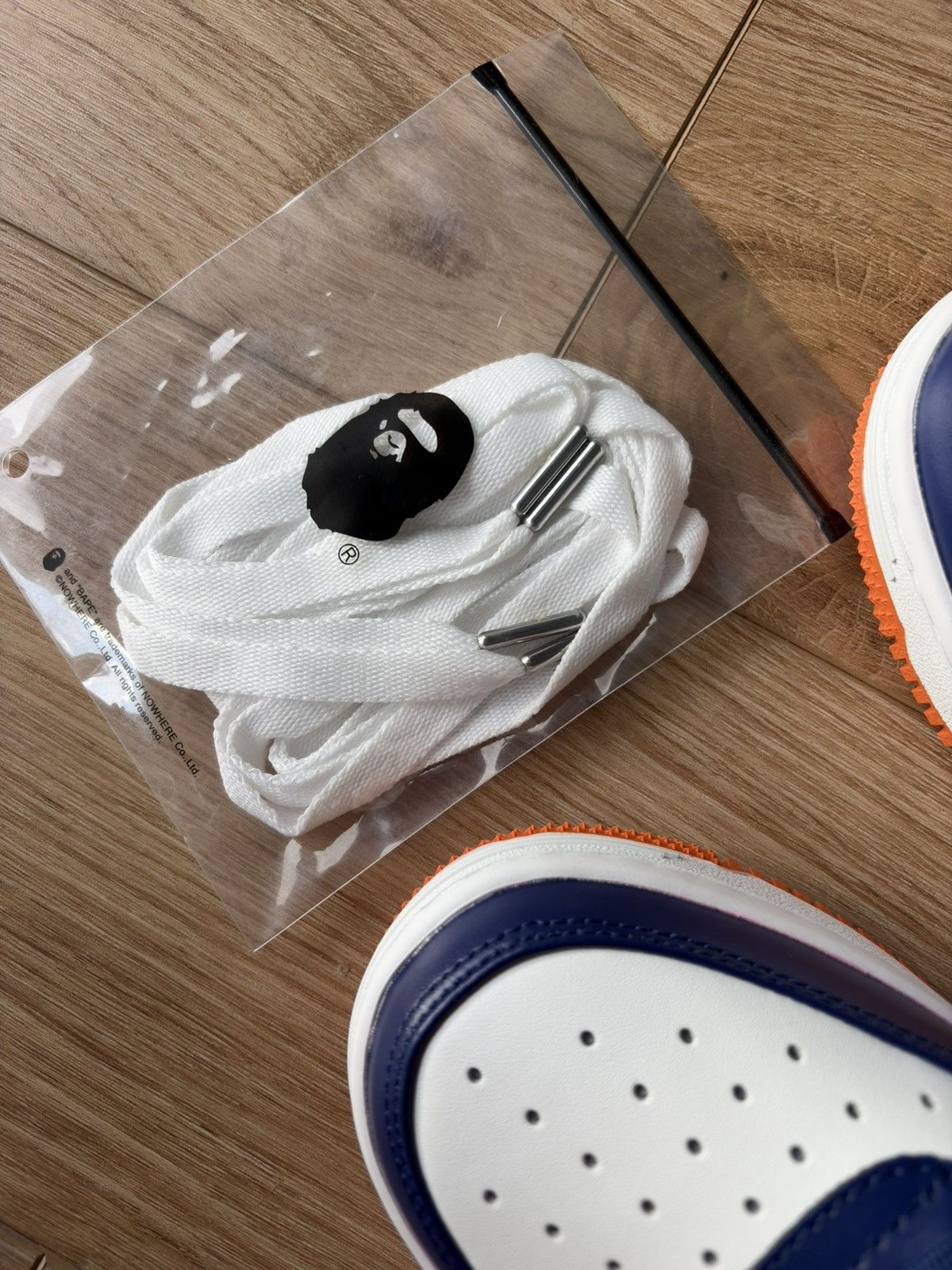 Bape A Bathing Ape Bape Sta #3 M2 White Blue Orange US 7 Size US 7 / EU 40 - 3 Thumbnail