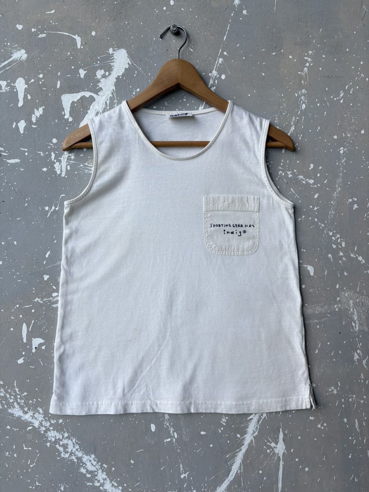 Hai Sporting Gear Vintage Hai Sporting Gear Issey Miyake Indigo Sleeveless Tee Size US XS / EU 42 / 0 - 2 Thumbnail