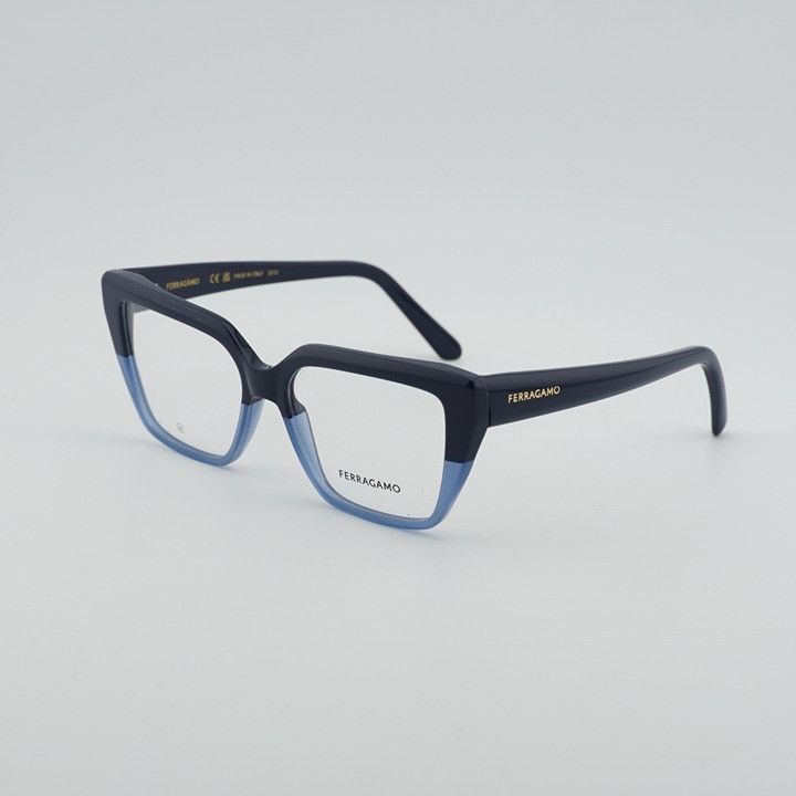 Salvatore Ferragamo Salvatore Ferragamo SF2971 414 Eyeglasses Blue 53mm Cat Eye Size ONE SIZE - 1 Thumbnail