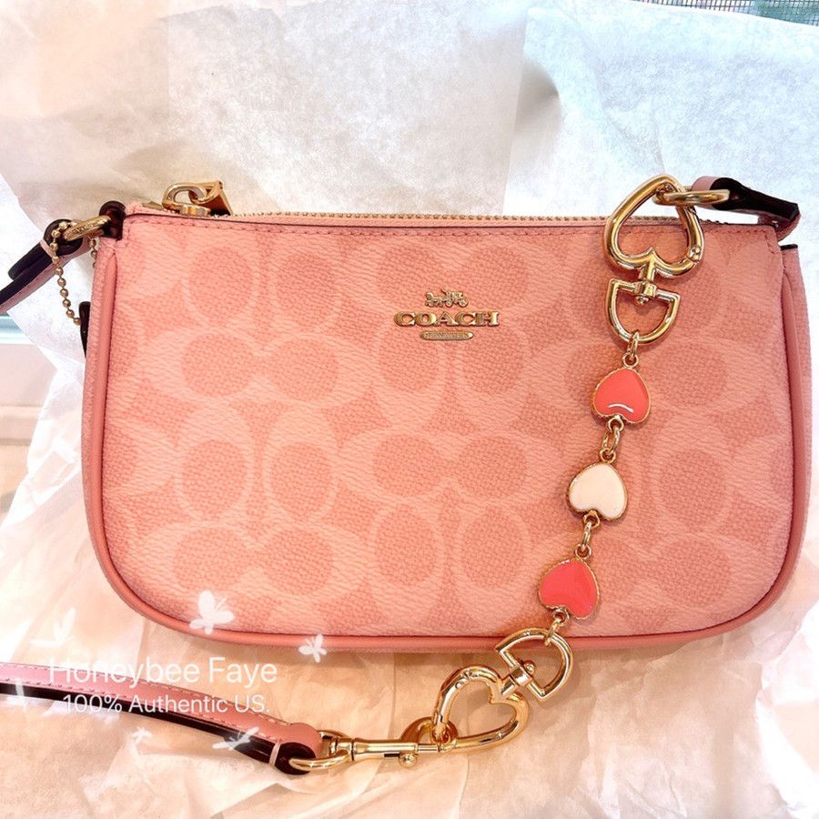 Coach NWT Coach Nolita 19 CW426 Powder pink plus extended chain Size ONE SIZE - 5 Thumbnail