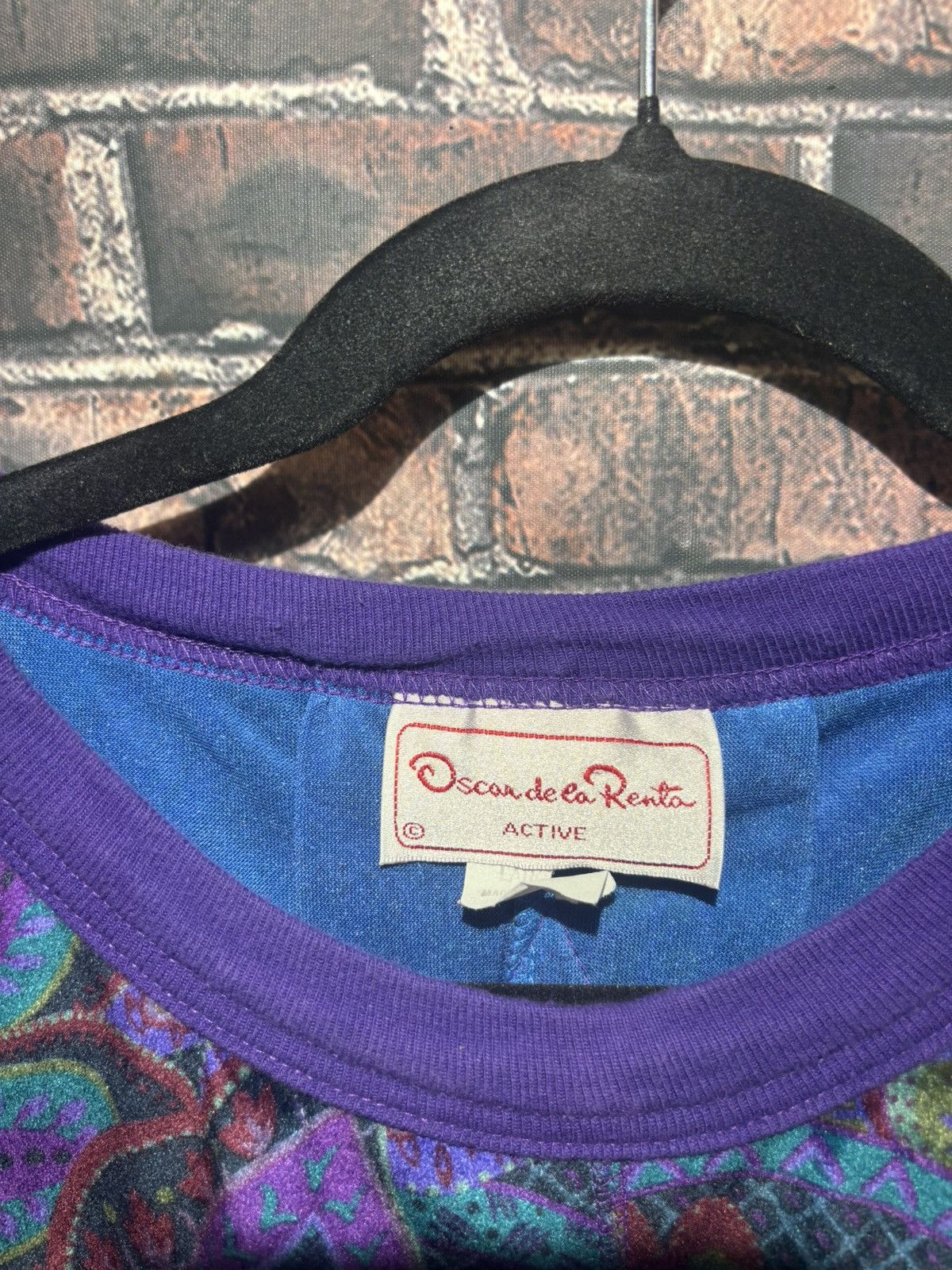 Oscar De La Renta Vintage Oscar de la Renta Active Paisley Sweatshirt L Size L / US 10 / IT 46 - 2 Thumbnail
