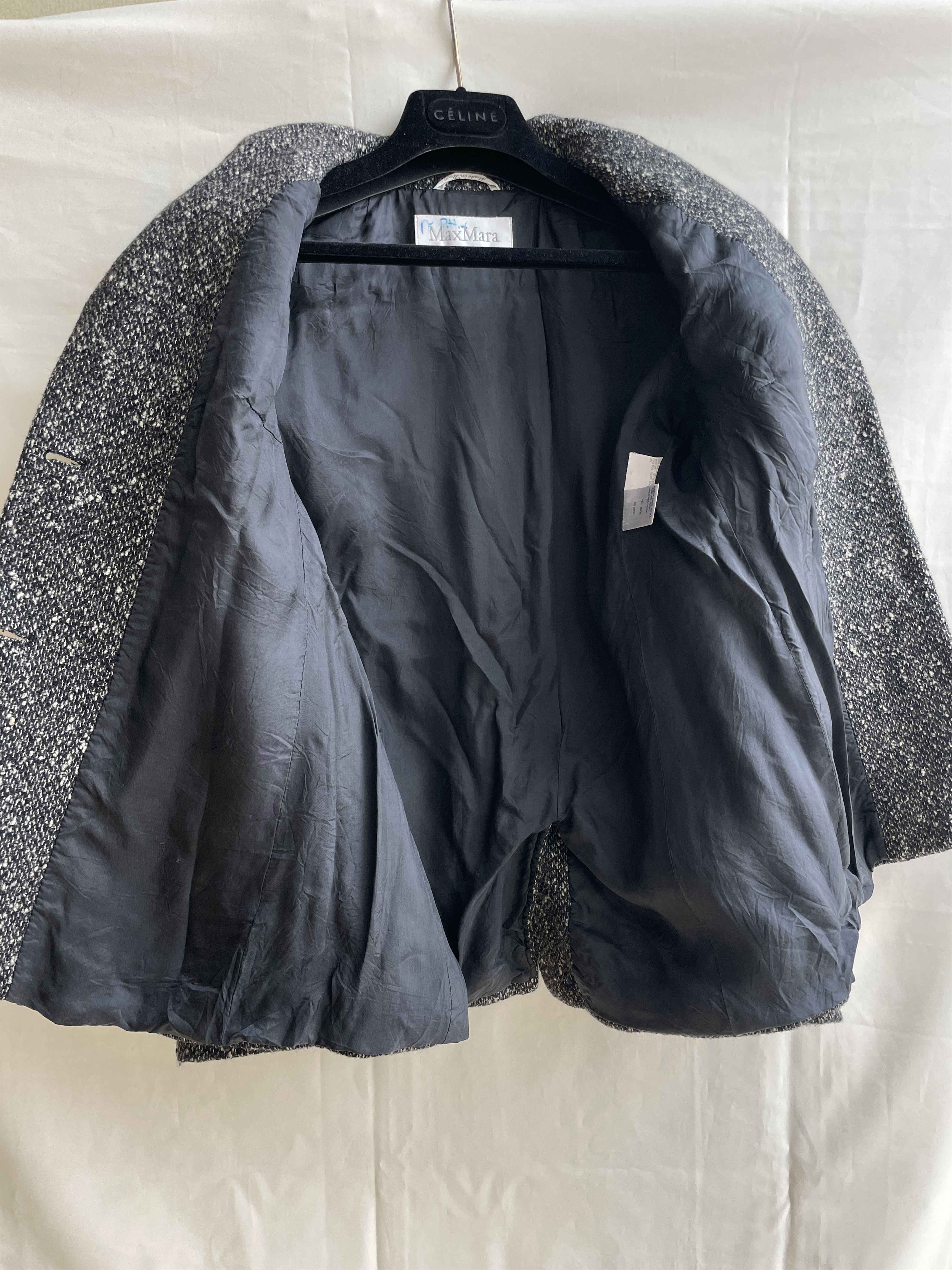 Max Mara Max Mara Speckled Tweed Melange Womens Wool Blazer Size M / US 6-8 / IT 42-44 - 3 Thumbnail