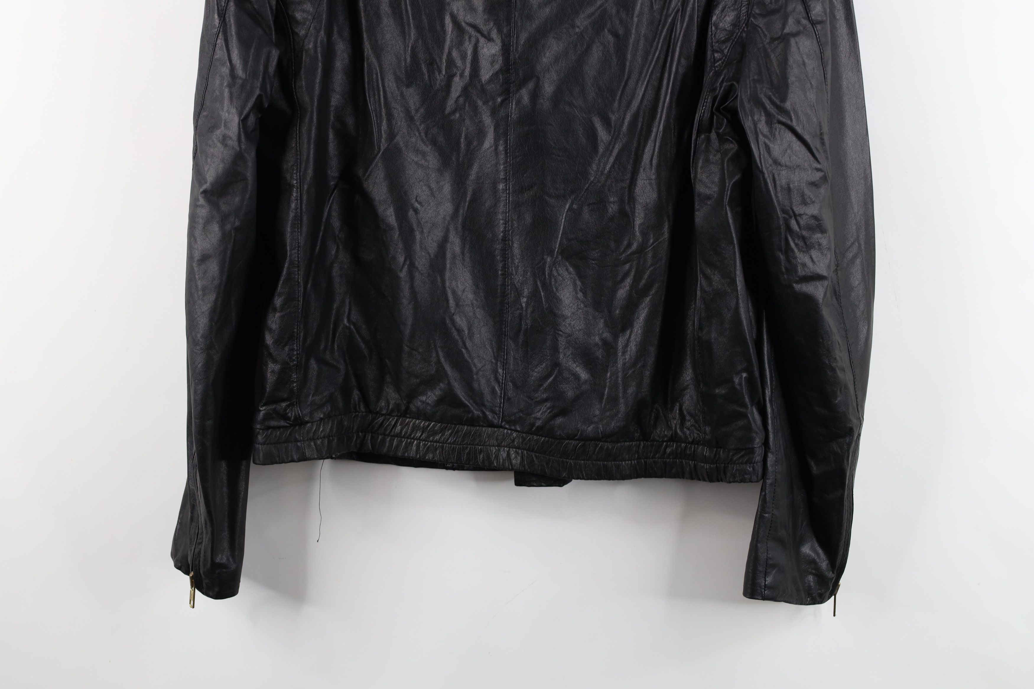 Vintage Vintage 80s 90s Streetwear Cafe Racer Bomber Jacket Black Size M / US 6-8 / IT 42-44 - 16 Thumbnail