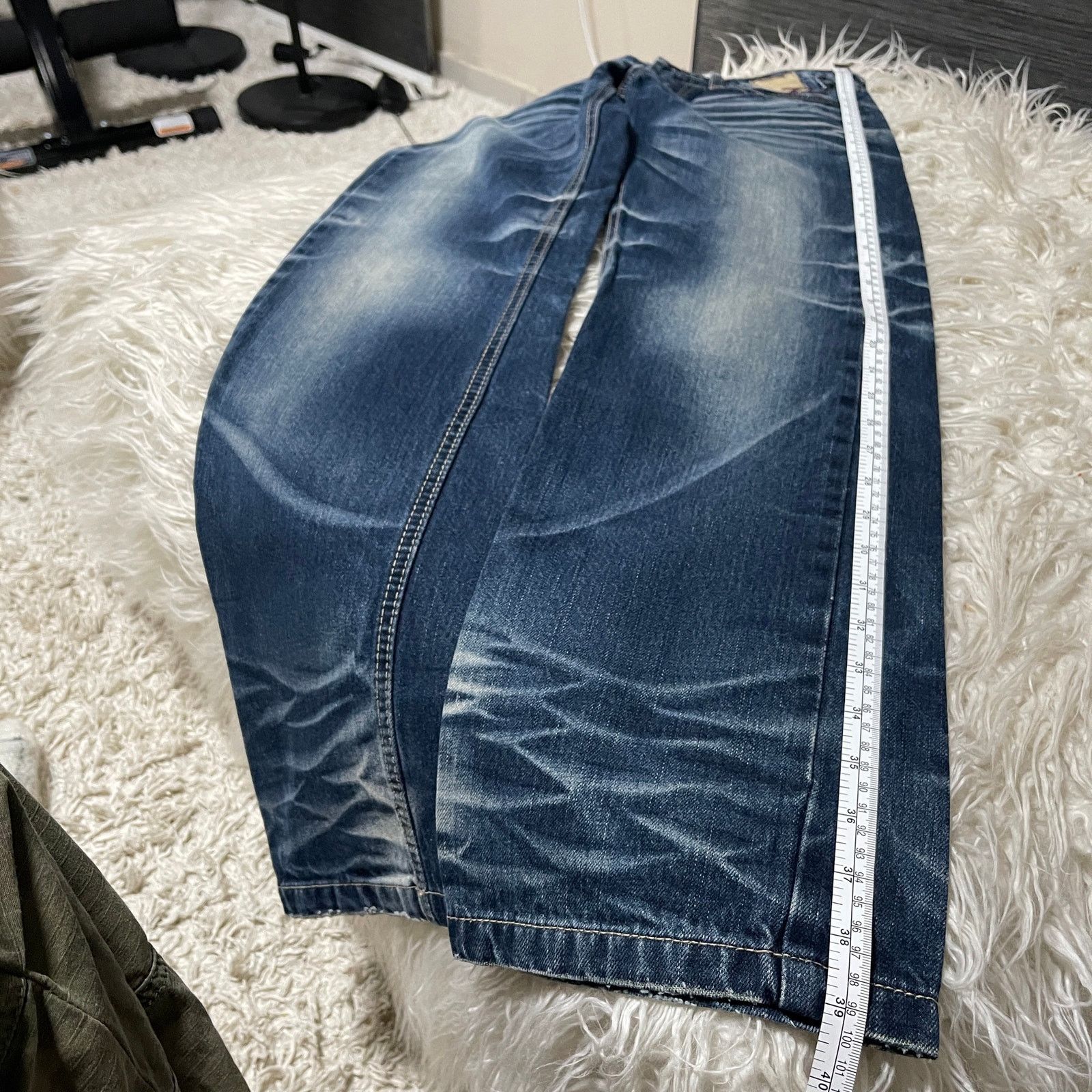 If Six Was Nine Vintage Faded Wash Japanese Brand Low-rise Denim Jeans Blue Size 28" / US 6 / IT 42 - 12 Thumbnail