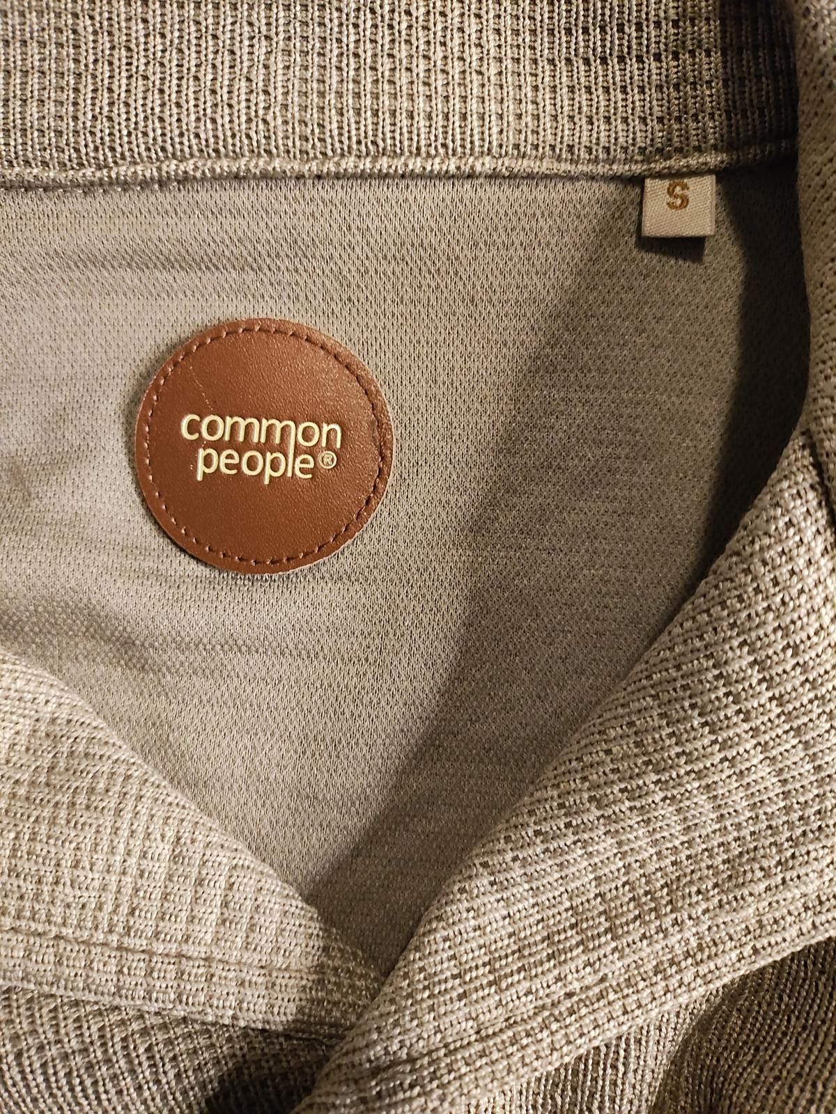 Common People Common People Beige Knit Short Sleeve Shirt - Size Small Size US S / EU 44-46 / 1 - 6 Thumbnail