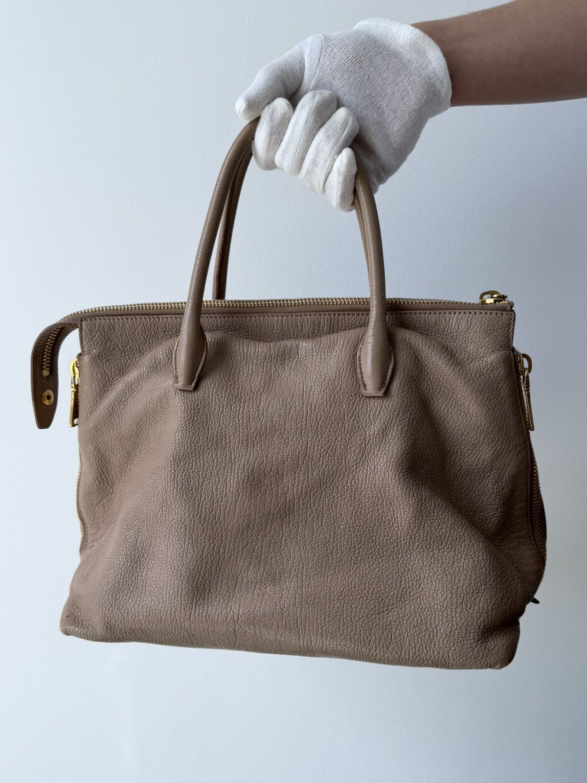 Miu Miu Miu Miu Madras Leather Handbag Size ONE SIZE - 2 Thumbnail