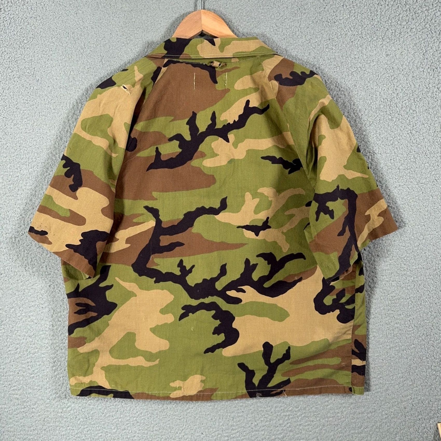 Vintage Vtg 80s Game Winner Woodland Camo Hunting Shirt XL Boxy Fit 3 Pocket Gorpcore Size US XL / EU 56 / 4 - 2 Thumbnail