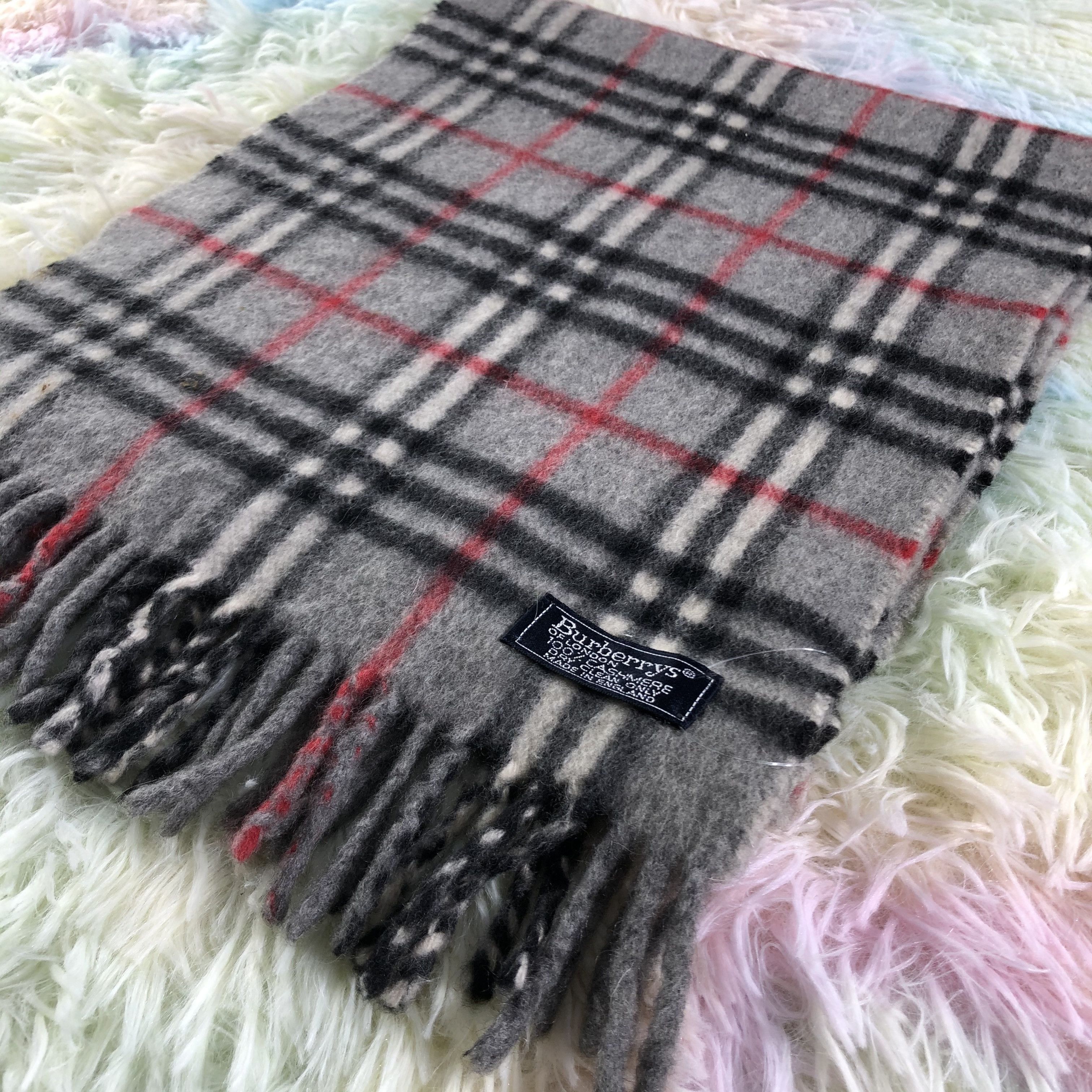 Burberry × Vintage Burberry Scarf / Muffler / Neckwear - KM425 Size ONE SIZE - 4 Thumbnail