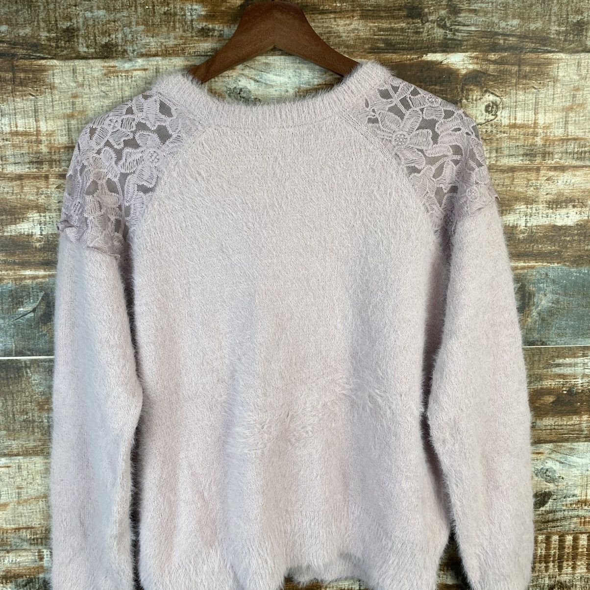 Vintage DL GU Pink Mohair fur shaggy sexy Knitwear #C1092 Size L / US 10 / IT 46 - 13 Thumbnail
