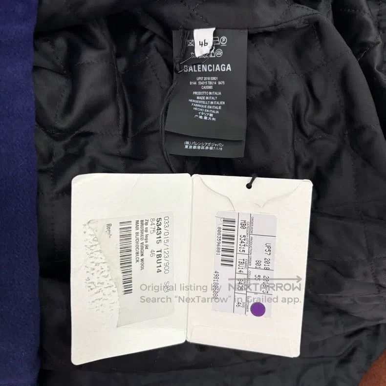 Balenciaga Balenciaga Color matching fleece fleece fleece jacket jack Size US S / EU 44-46 / 1 - 5 Thumbnail