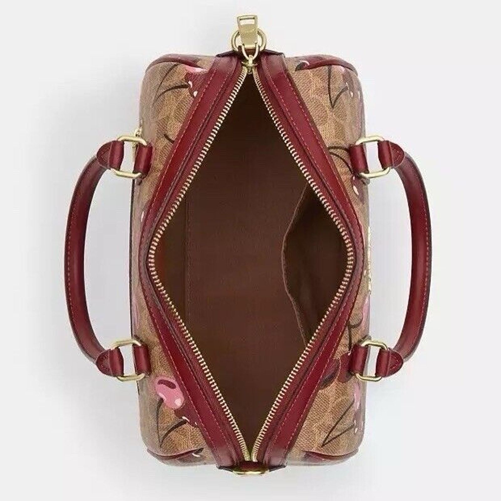 Coach NWT COACH Rowan Satchel Bag In Signature Cherry Print CY692 Size ONE SIZE - 10 Thumbnail