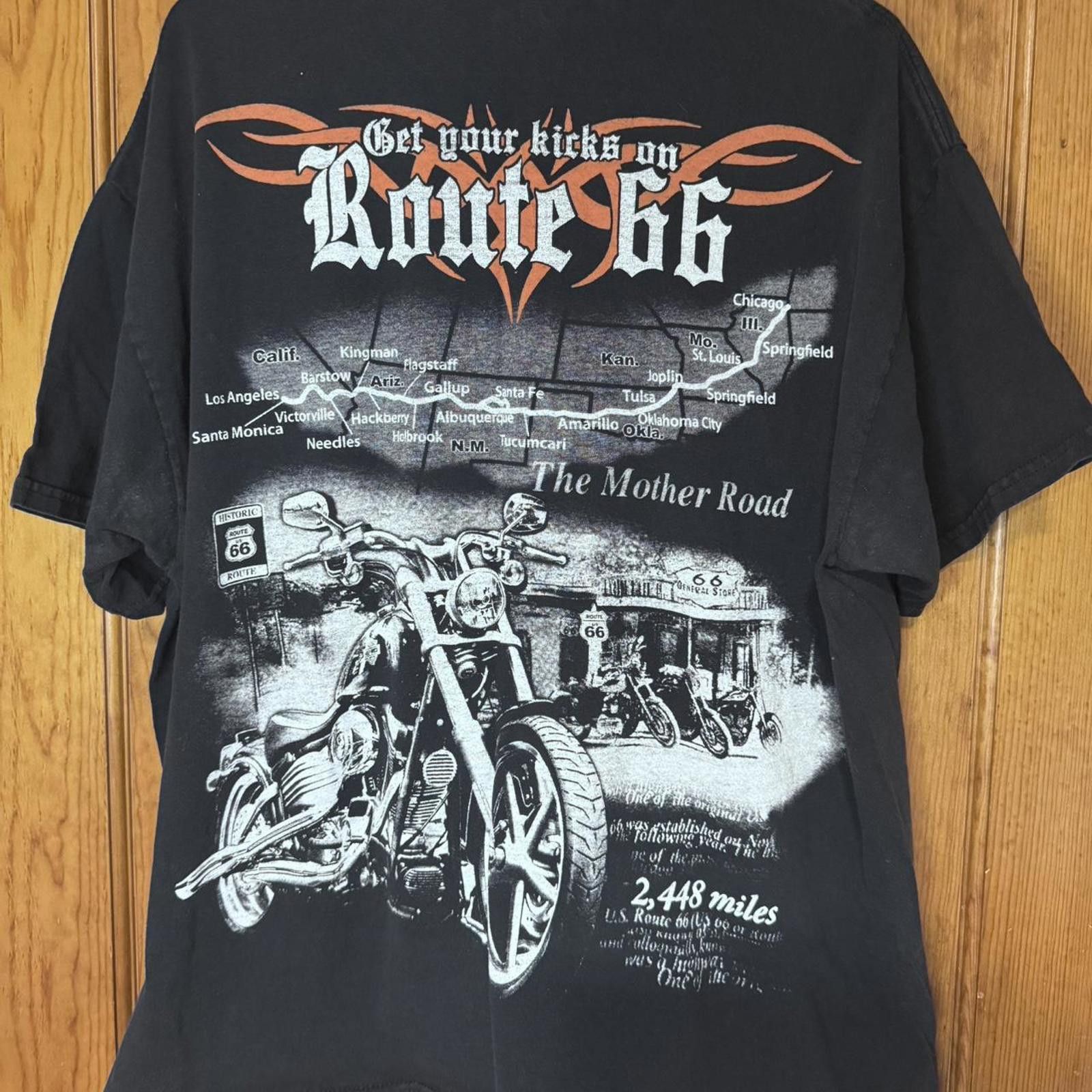 Route 66 Route 66 Men's Navy and Blue Tshirt Size US XL / EU 56 / 4 - 2 Thumbnail