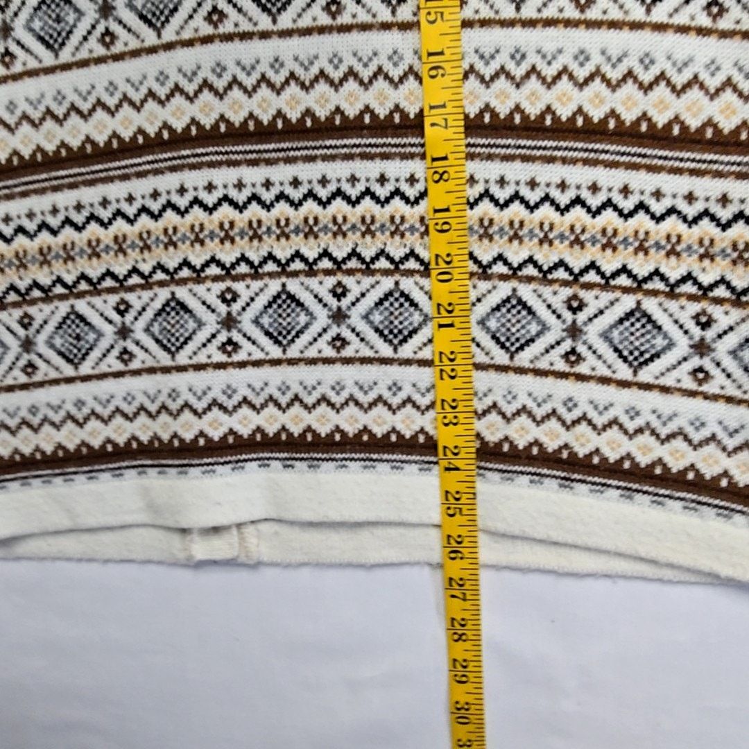 Vintage Vintage Southern Lady Vest Fair Isle Pattern Brown Cream 1X Size L / US 10 / IT 46 - 10 Thumbnail