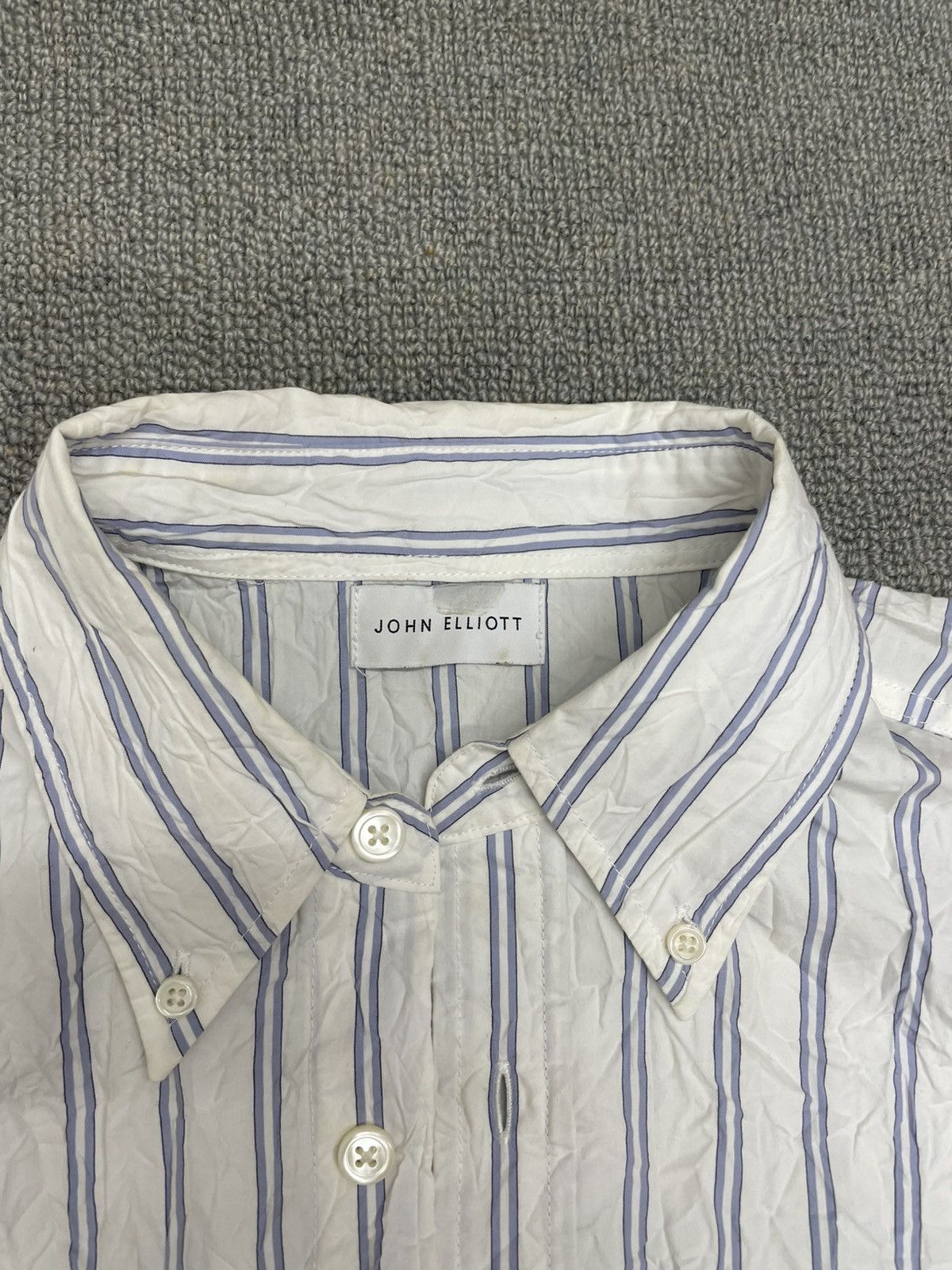 John Elliott John Elliott Crinkled Short Sleeve Shirt Size US M / EU 48-50 / 2 - 2 Thumbnail