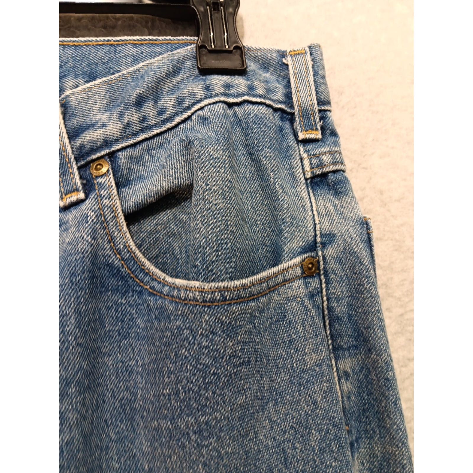 Carhartt Carhartt Jeans Men's Blue Denim Relaxed Fit 36x32 Work Pants Cotton B17 DST Size US 36 / EU 52 - 5 Thumbnail