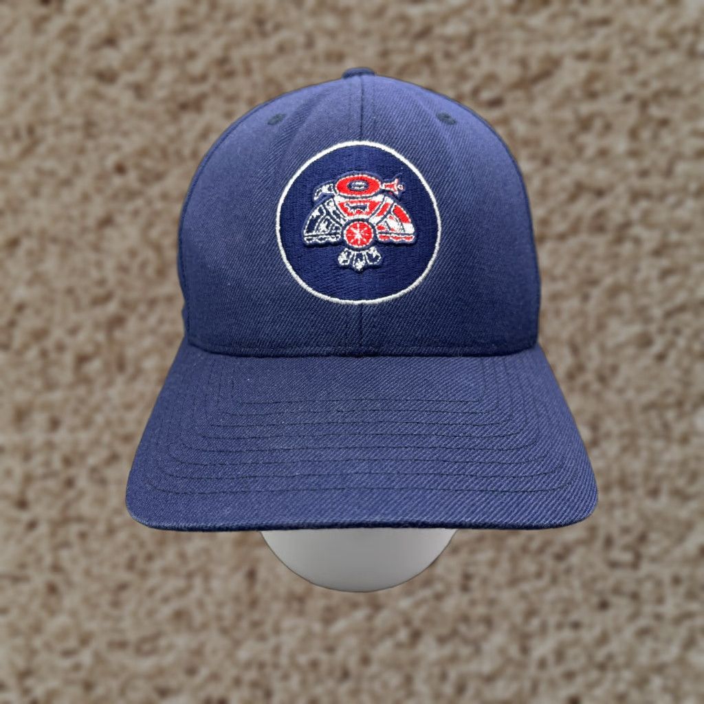 Vintage Jones Lawdog Hat Cap Snap Back Adult One Size Blue Wool Acrylic Blend Size ONE SIZE - 1 Thumbnail
