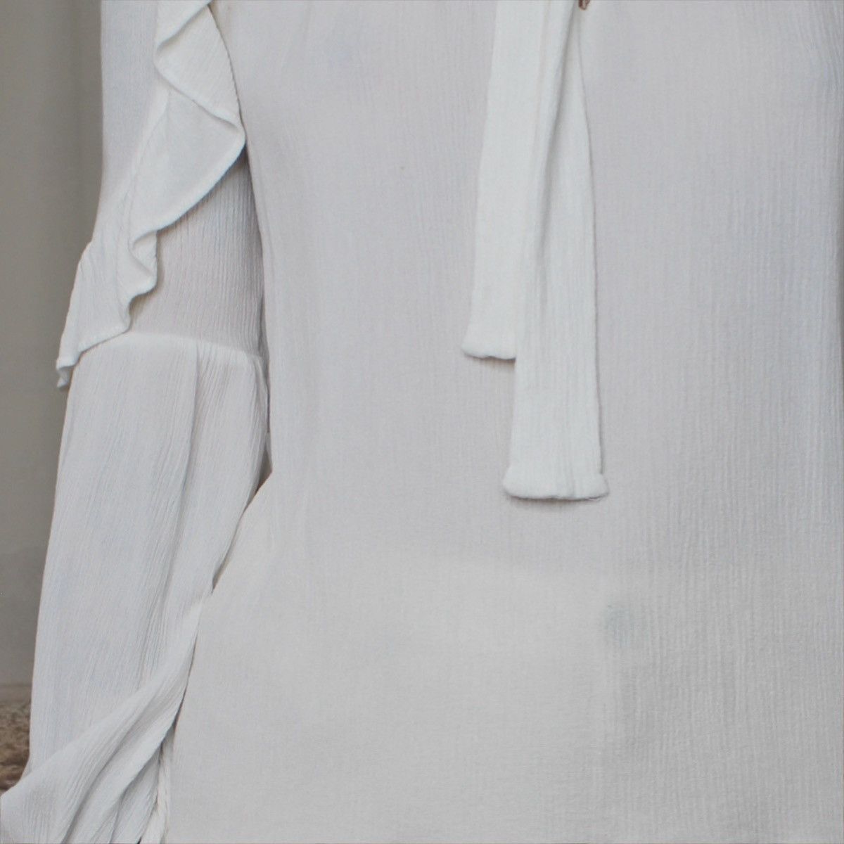 Other 🪽WHITE RUFFLE SHIRT🪽 Size S / US 4 / IT 40 - 4 Thumbnail