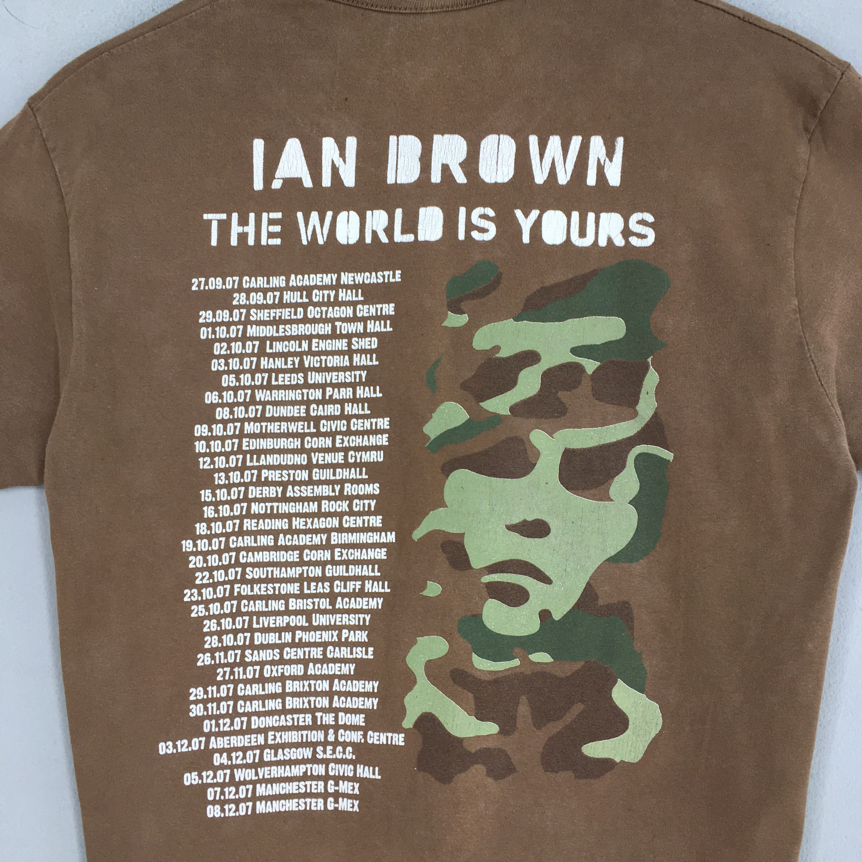 Stone Rose × THE WORLD IS YOURS Vintage Y2K Ian Brown The World Is Yours T shirt Small Size US S / EU 44-46 / 1 - 6 Thumbnail