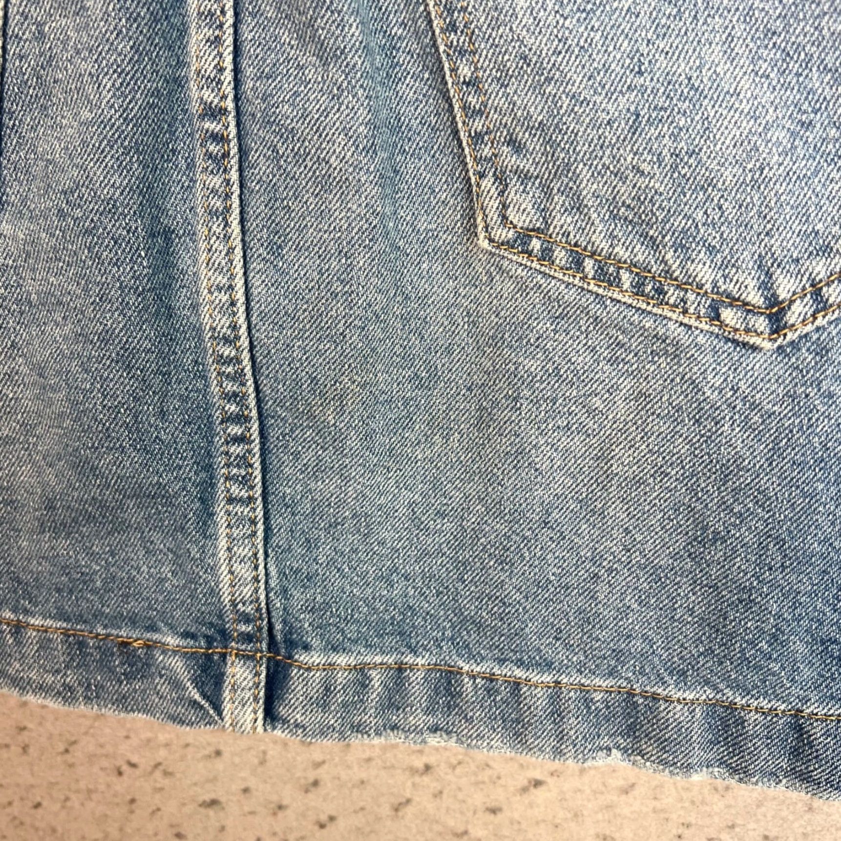 Rails Rails Denim Button-Front Mini Skirt Womens Size 25 Blue Cotton Casual Size 42" / US 20 - 7 Thumbnail