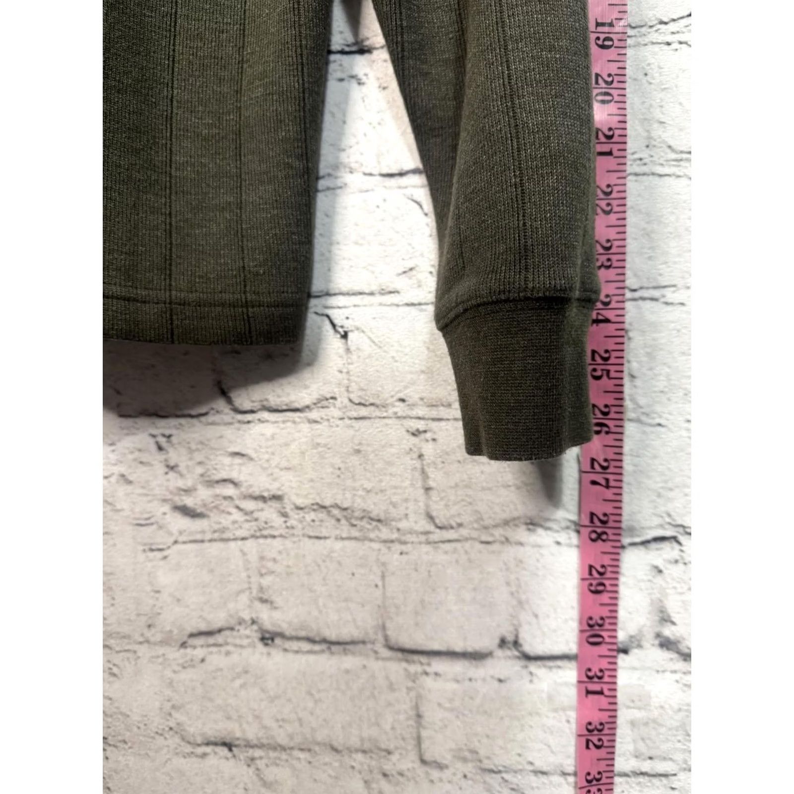 Olive Columbia Jacket Quarter Zip Sweatshirt Men Small Olive Green Zip Stand-Up Collar Windbreaker Cotton Mid-Length Solid Regular Mens Size US S / EU 44-46 / 1 - 5 Thumbnail