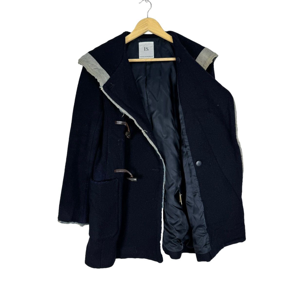 Issey Miyake × Sunao Kuwahara 🔥ISSEY MIYAKE SUNAO KUWAHARA HOODIE DUFFLE JACKET Size M / US 6-8 / IT 42-44 - 10 Thumbnail