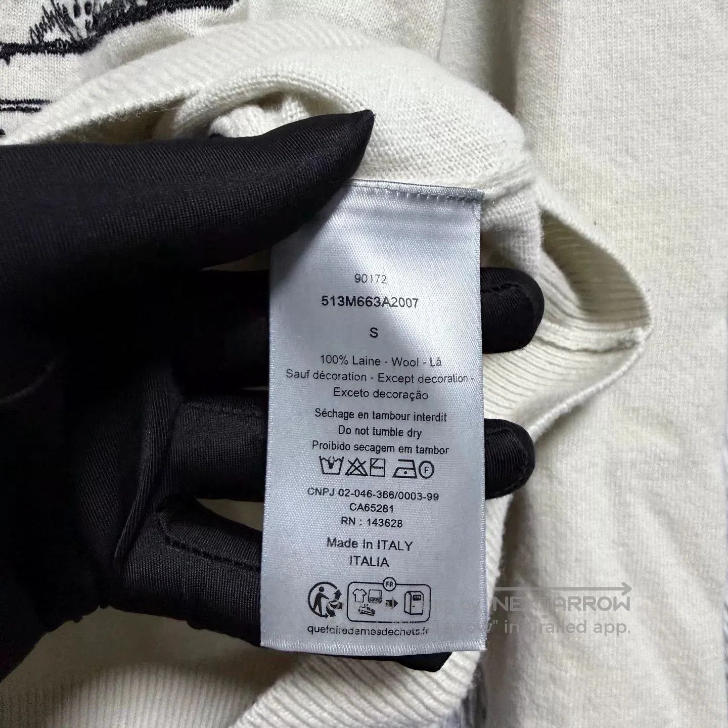 Dior Dior Logo Embroidery Wool Sweater. Size US S / EU 44-46 / 1 - 6 Thumbnail