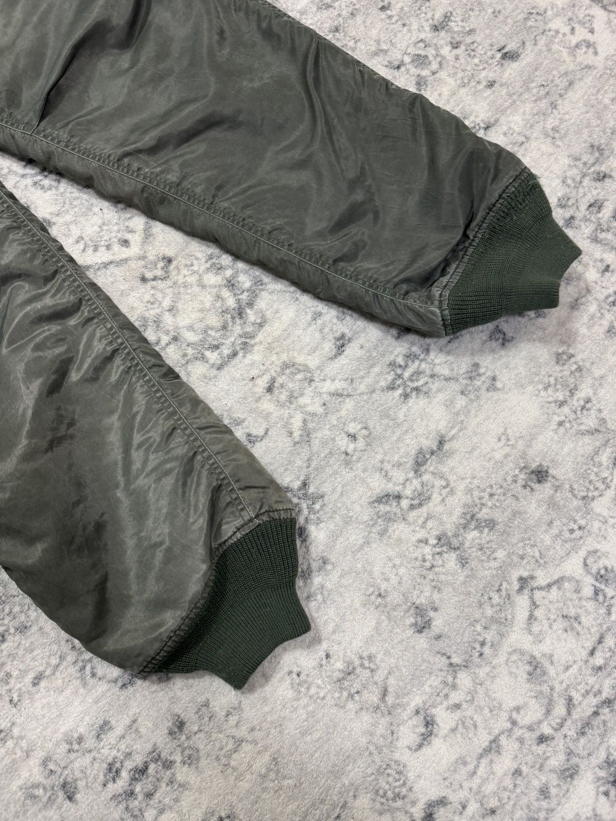 Japanese Brand VINTAGE HARD WASH QUILTED LINING FLIGHT BOMBER PANT Size US 32 / EU 48 - 5 Thumbnail