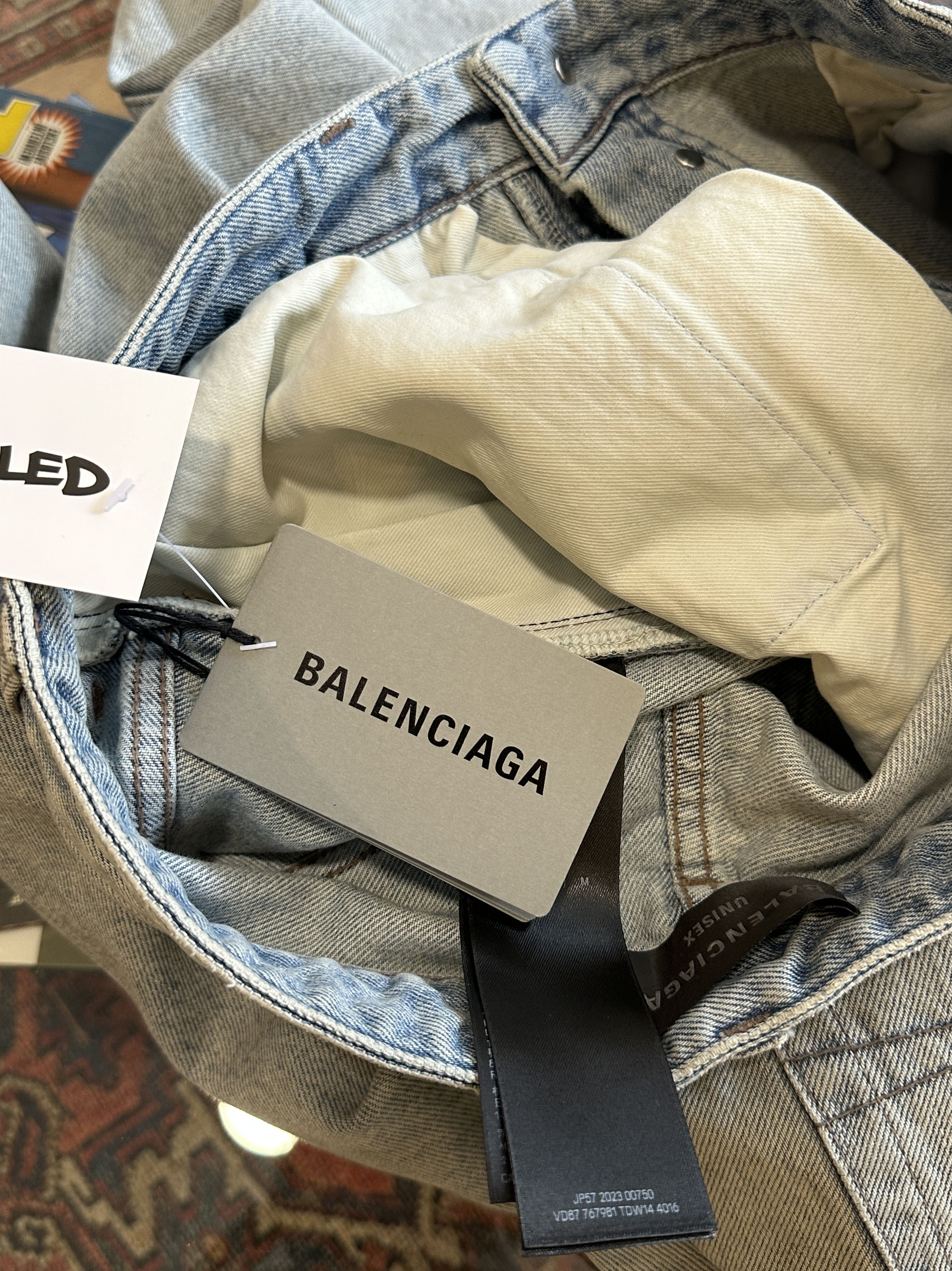 Balenciaga Brand New Balenciaga Outline Denim Size US 32 / EU 48 - 6 Thumbnail