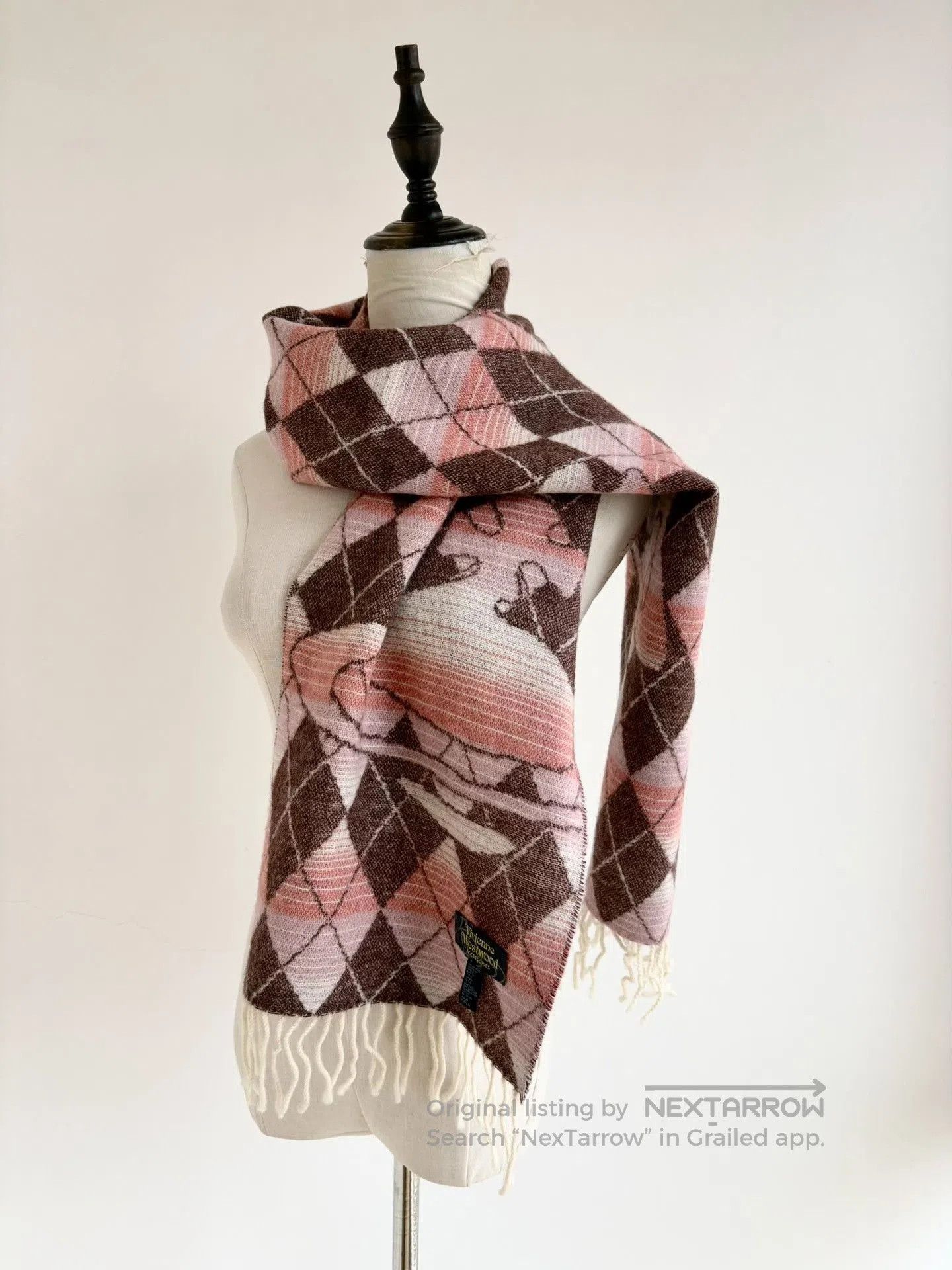 Vivienne Westwood Vivienne Westwood Vintage Gradient Pink Wool Scarf. Size ONE SIZE - 2 Thumbnail
