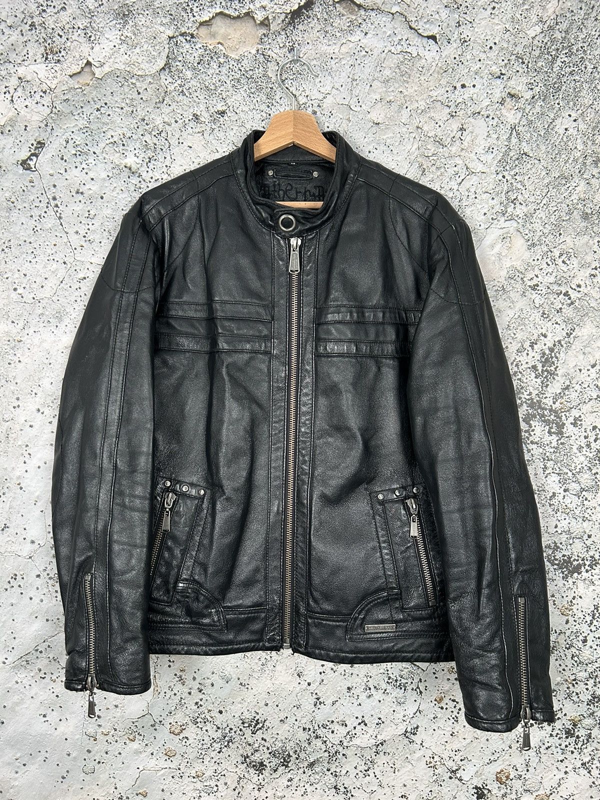 ジャケット・アウター archive FUGA genuine leather JKT biker First Manufacturing Fillmore Jacket - RevZilla