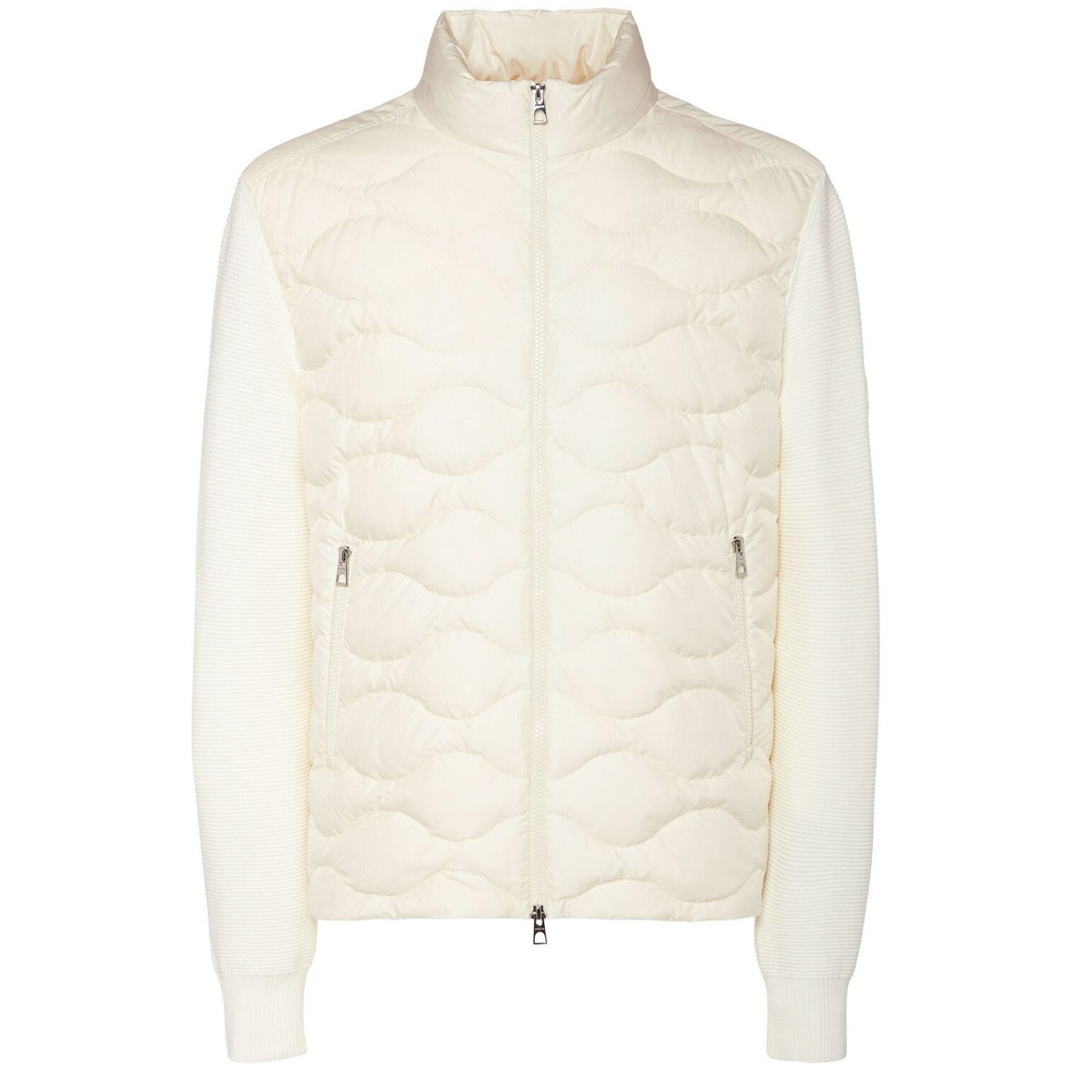 MONCLER Men's Ivory Down Cardigan New (Men's size:M;)