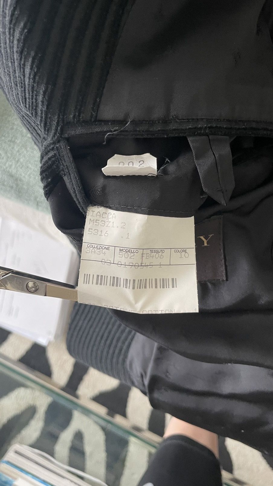 Burberry Corduroy Blazer Size 48S - 4 Thumbnail