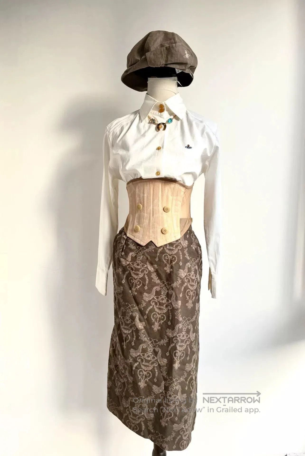 Vivienne Westwood vivienne westwood vintage chandelier saturn print skirt. Size 23" - 2 Thumbnail