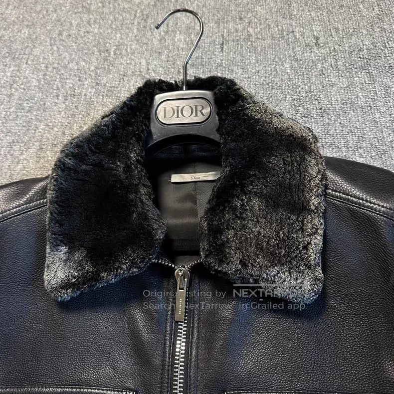 Dior Dior Beaver fur collar, cowhide, leather jacket Size US M / EU 48-50 / 2 - 2 Thumbnail