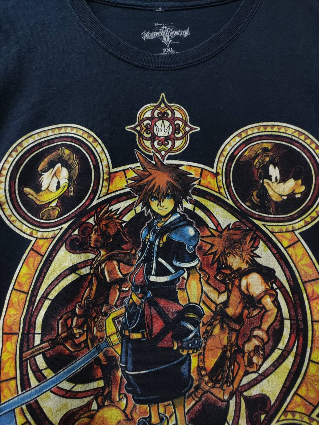 Playstation Kingdom Hearts Disney Game Promo Big Print T-Shirt Size US XXL / EU 58 / 5 - 2 Thumbnail