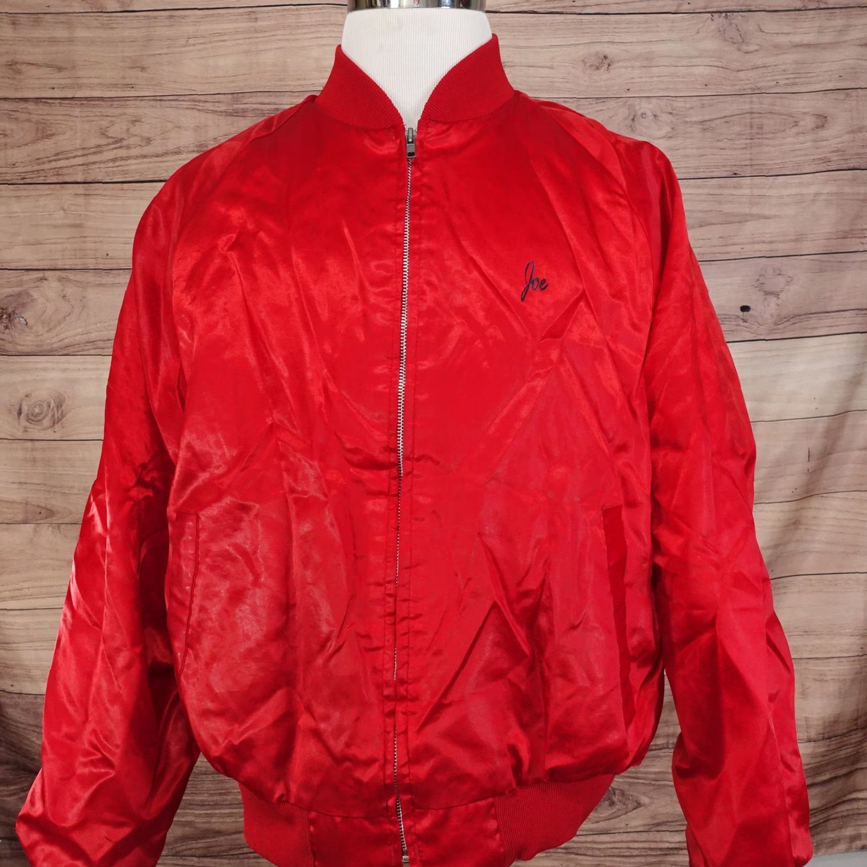 Vintage Vintage King Louie Satin Bomber Jacket Men XL Red US Vintage 90s Casual Size US XL / EU 56 / 4 - 3 Thumbnail