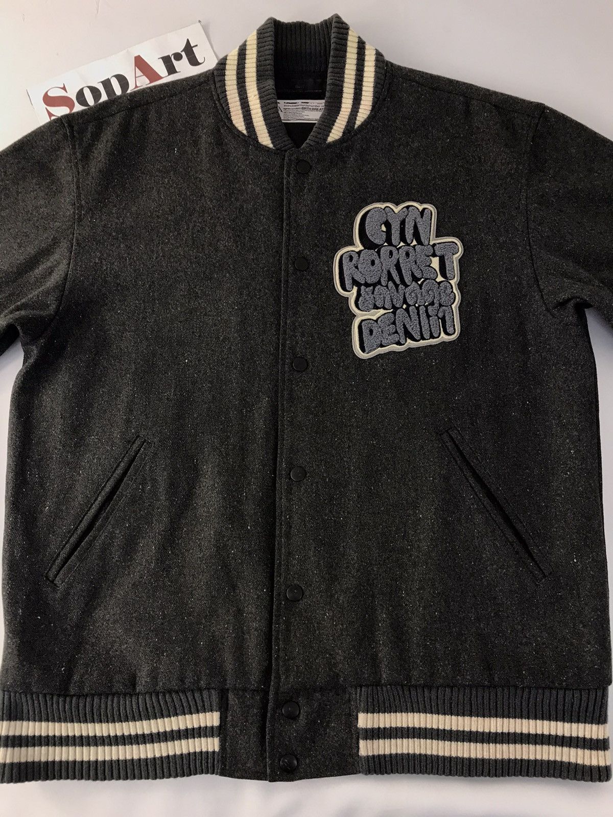 Japanese Brand Vtg BRTH-BREATH Invinciblearmurda 9 Varsity Jacket Wool Size US XL / EU 56 / 4 - 3 Thumbnail