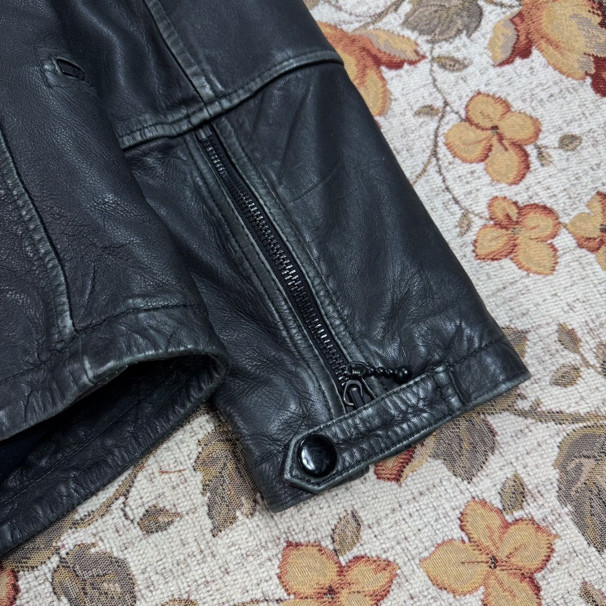 Allsaints × Yves Saint Laurent All Saints Lamb Leather Cargo Biker Jacket Avant Garde Japan Size US XS / EU 42 / 0 - 10 Thumbnail