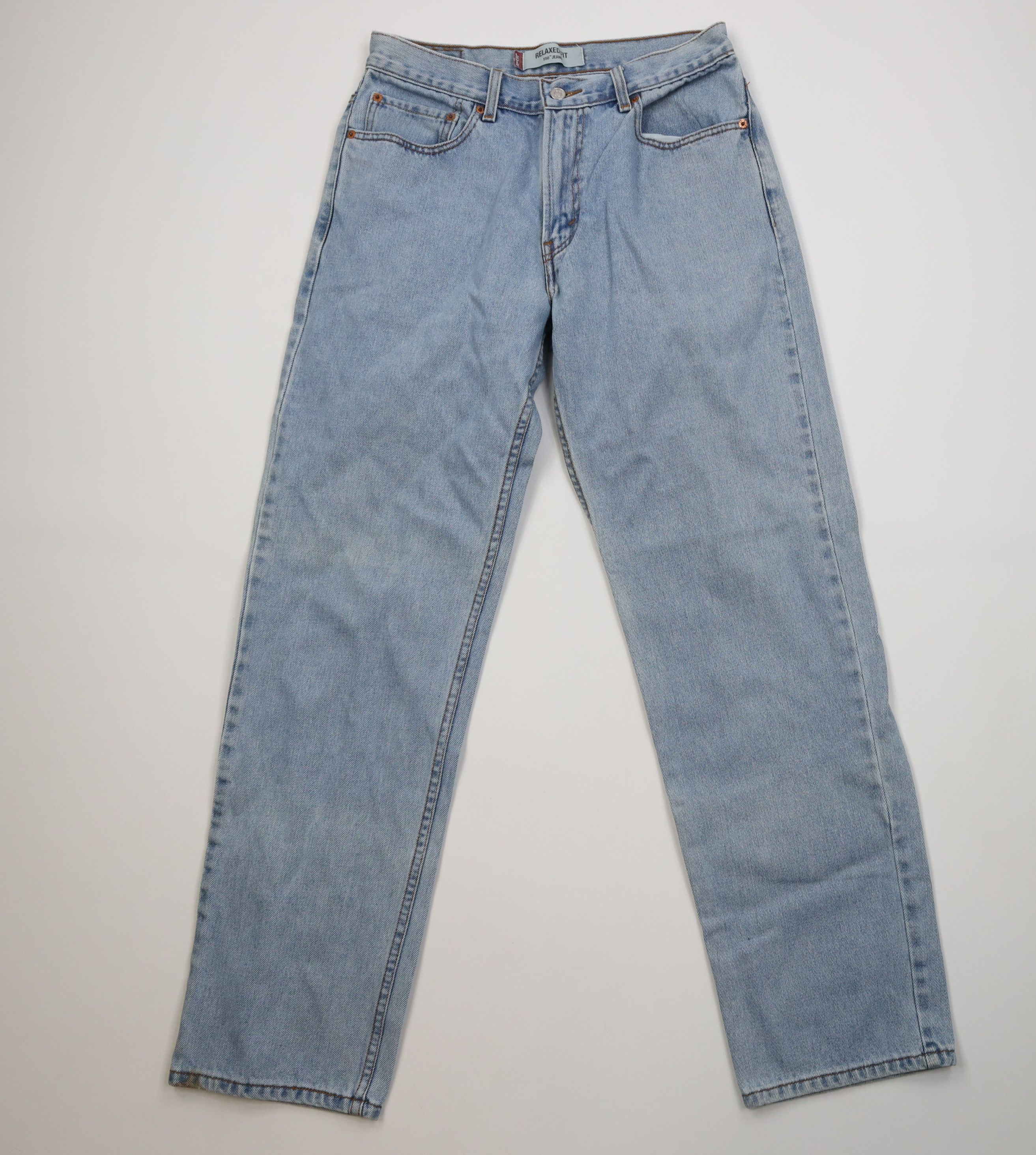 Levi's Vintage Y2K 2004 Levis 550 Fit Denim Jeans Blue Cotton Size US 33 - 1 Thumbnail
