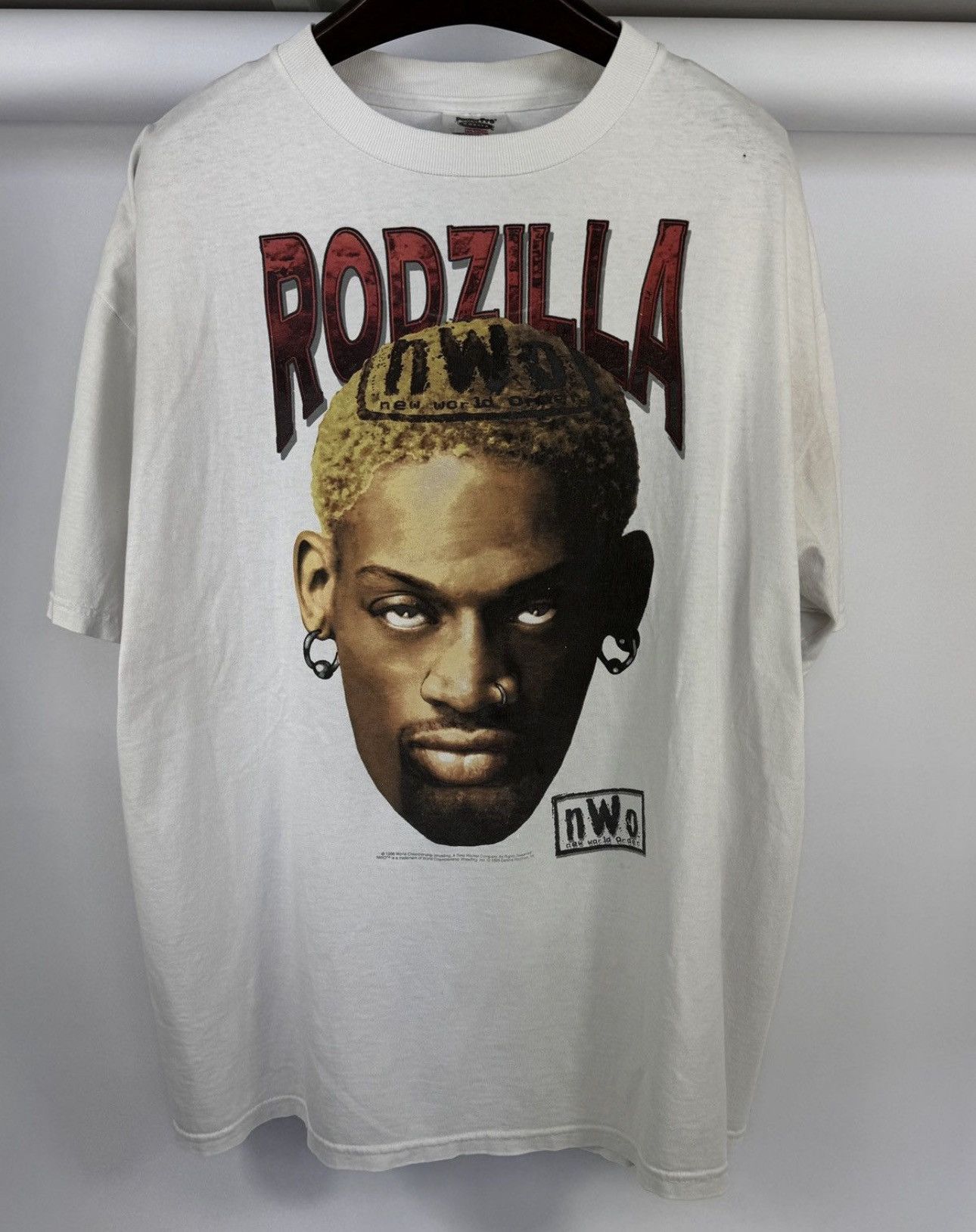 Vintage RODZILLA DENNIS RODMAN 1998 VINTAGE T-SHIRT Size US XL / EU 56 / 4 - 1 Thumbnail