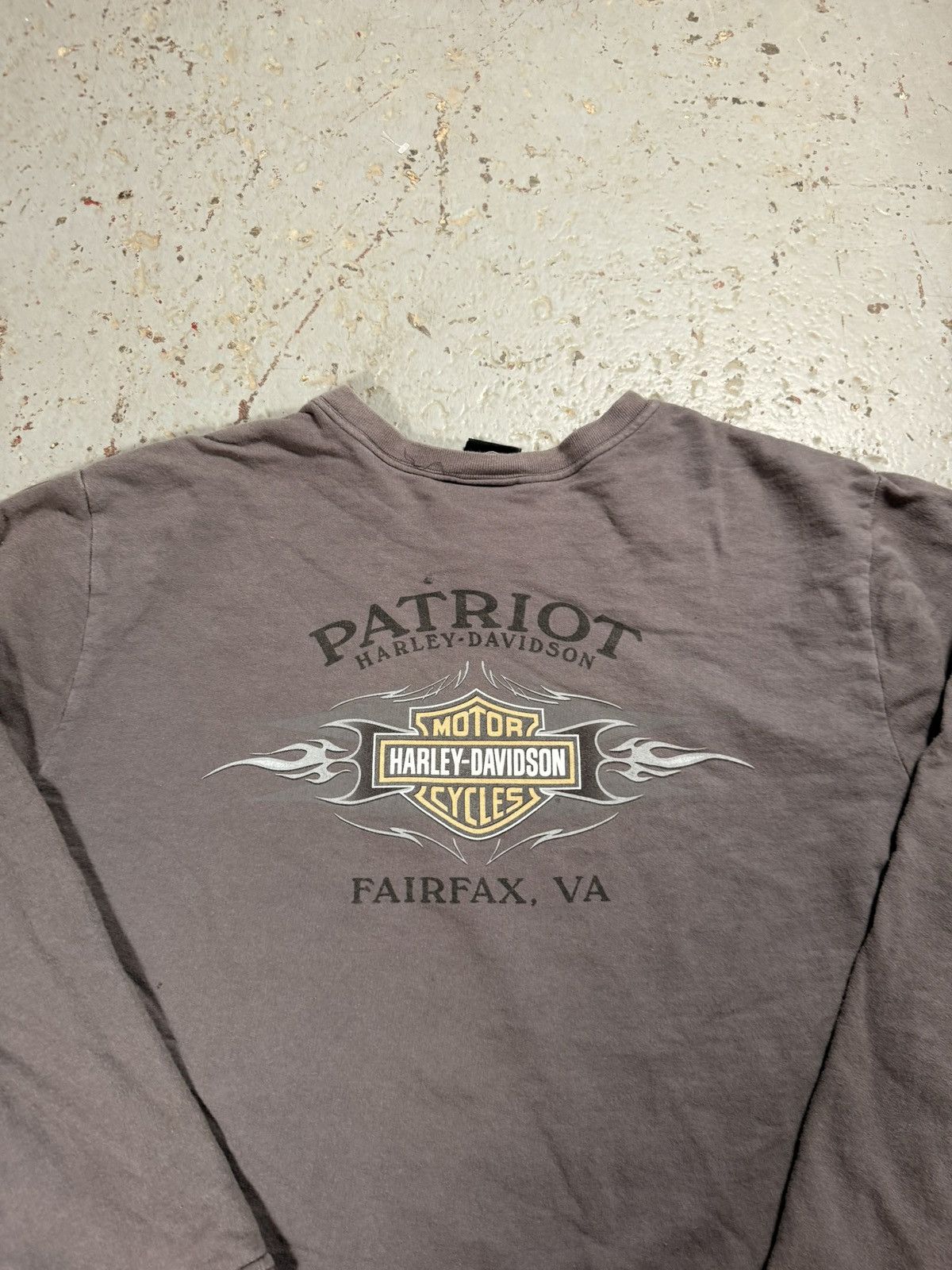 Harley Davidson Insane Vintage Sun Faded Harley Davidson Crewneck Flame Swea Size US XL / EU 56 / 4 - 4 Thumbnail