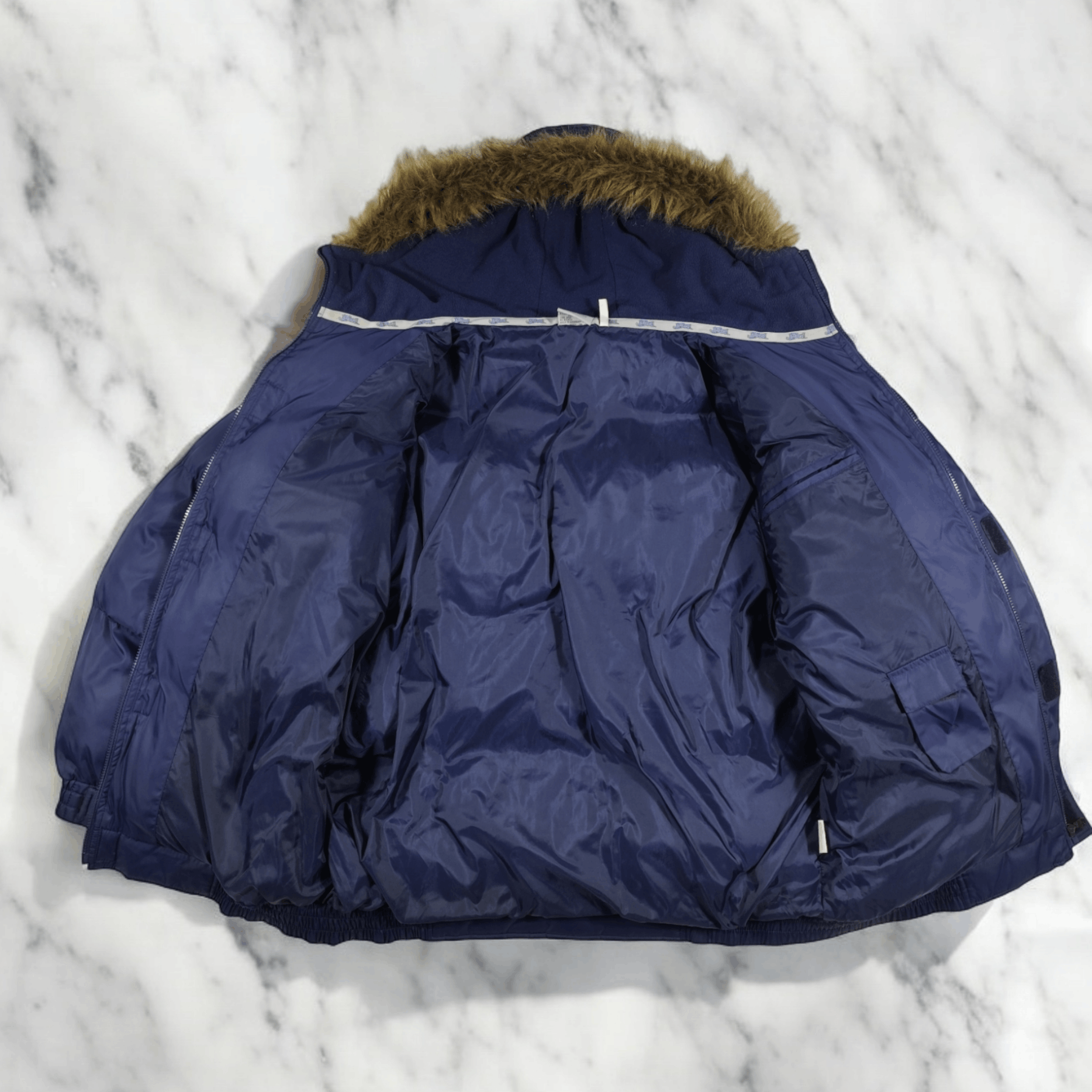 Karl Kani Karl Kani Men's Bomber Jacket Vintage 90s NaviBlue Nylon Size US XL / EU 56 / 4 - 3 Thumbnail
