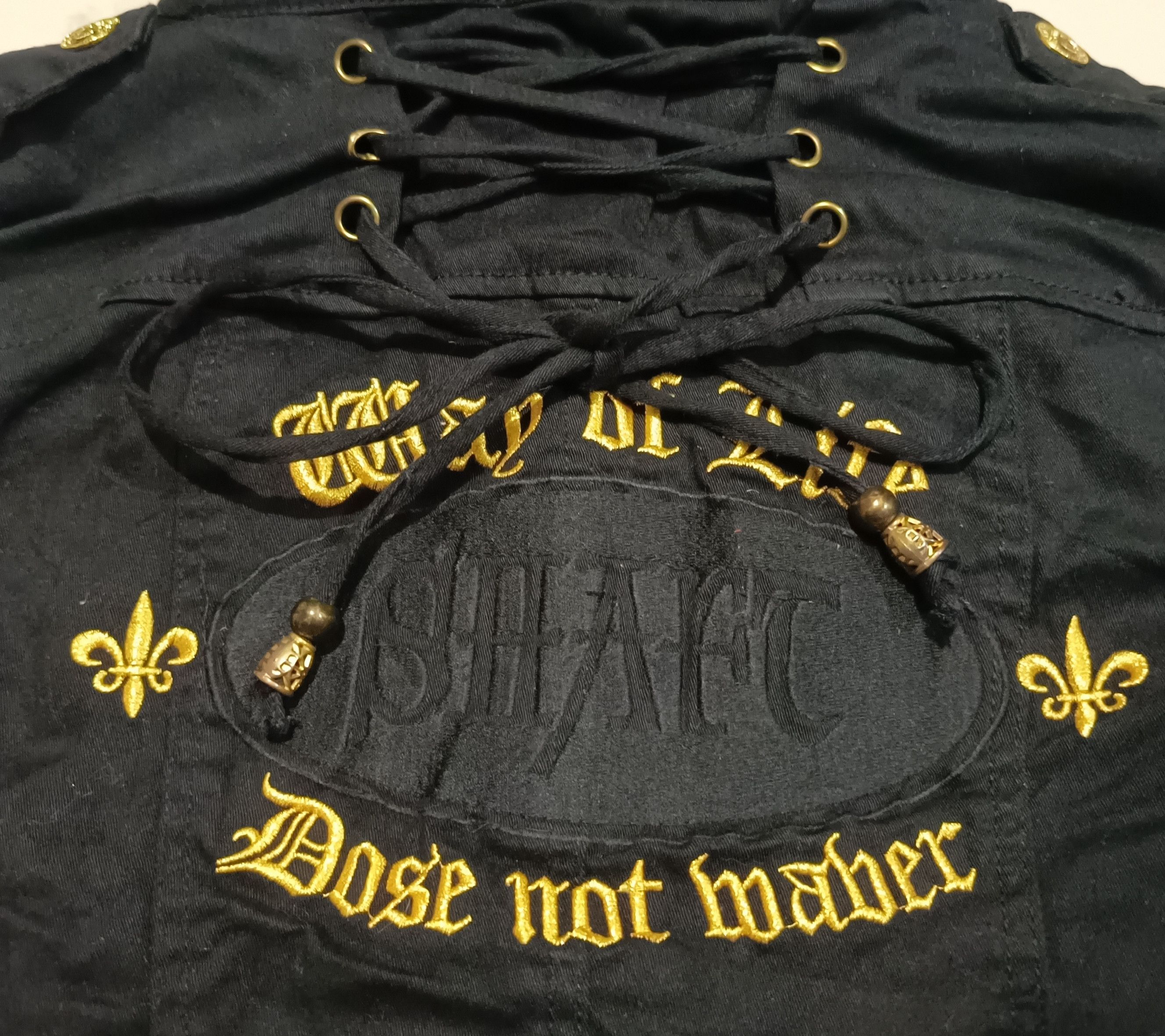 14th Addiction CELIL Mc BEE Goth 2 Zip Back Strap jacket Double Inner Size M / US 6-8 / IT 42-44 - 5 Thumbnail