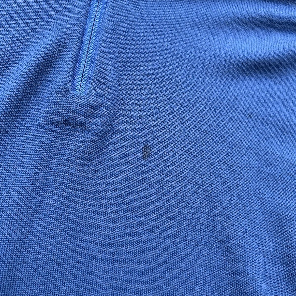 Patagonia Vintage Patagonia Merino Wool 1/4 Zip Sweater Men XL Blue Size US XL / EU 56 / 4 - 2 Thumbnail