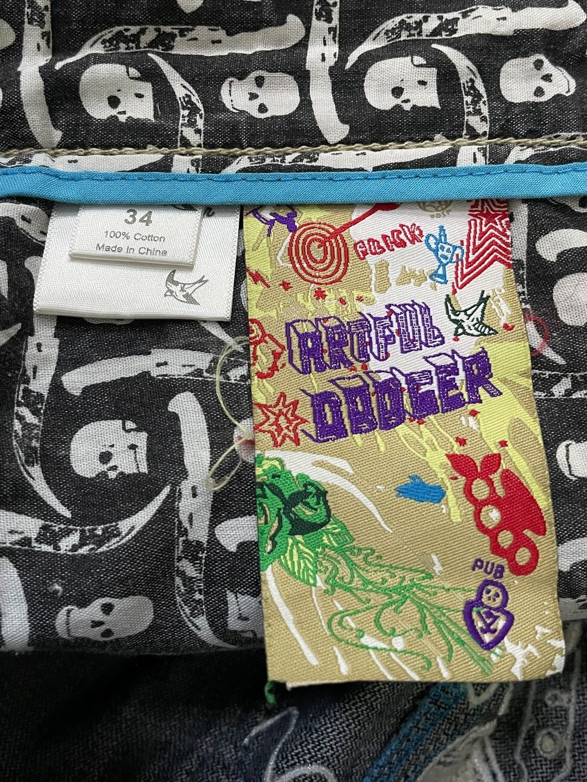 Japanese Brand Artful Dodger Jesse Pinkman Embroidered Poems Baggy Jeans Size US 34 / EU 50 - 24 Thumbnail