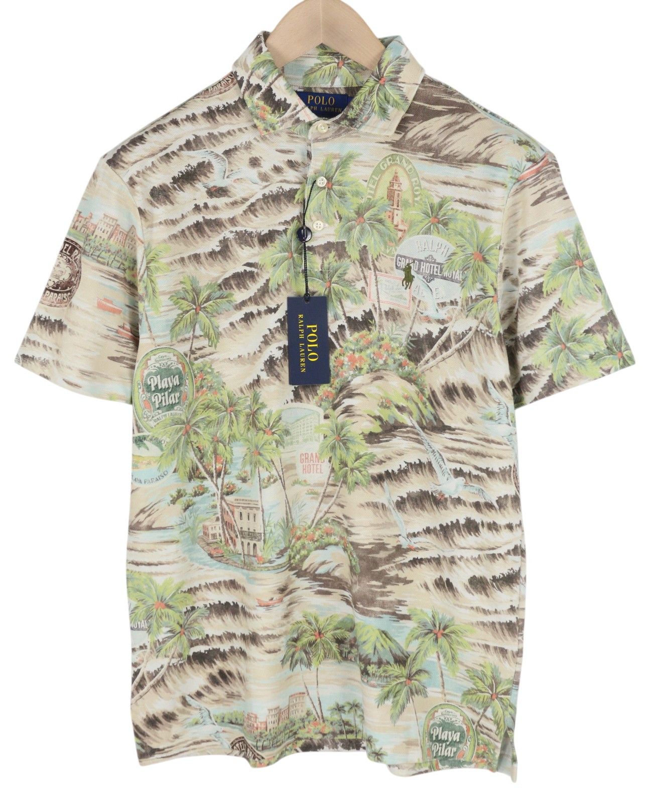 Polo Ralph Lauren CUSTOM SLIM FIT M Palm Print Short Sleeve T-Shirt 84528 Size US M / EU 48-50 / 2 - 1 Thumbnail