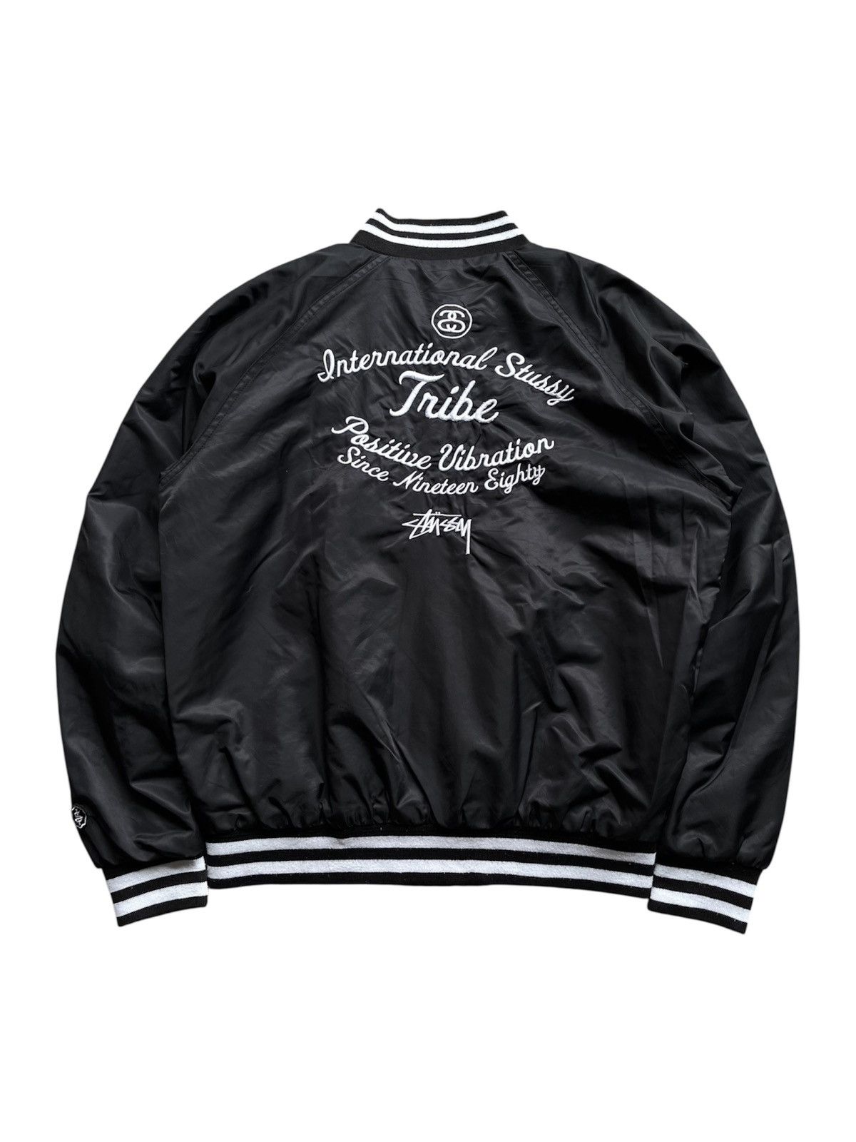 Stussy RARE STÜSSY One Love Stüssy leather Varsity Bomber