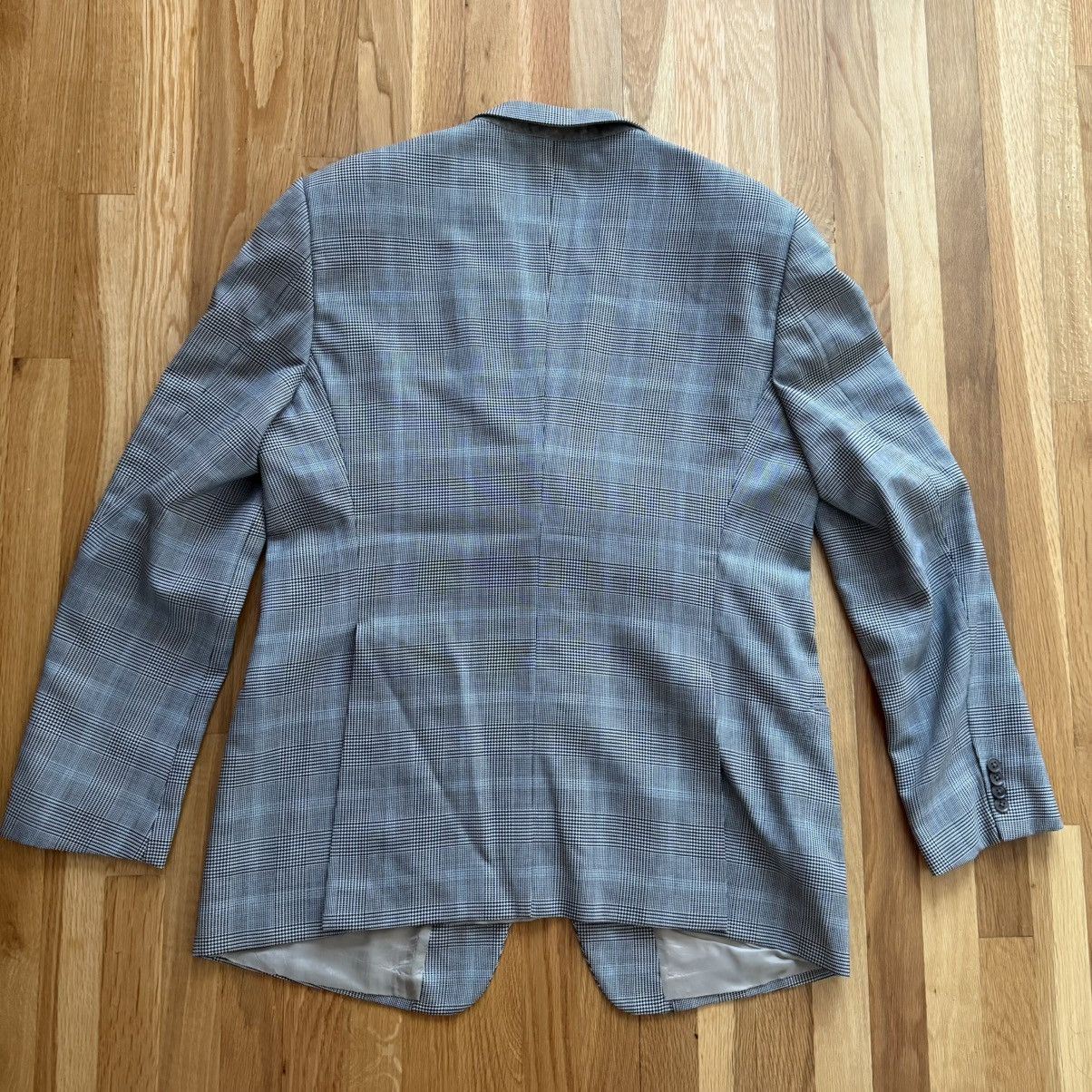 Armani Armani 46L Check Checkered Blazer Sport Coat Size 46L - 6 Thumbnail