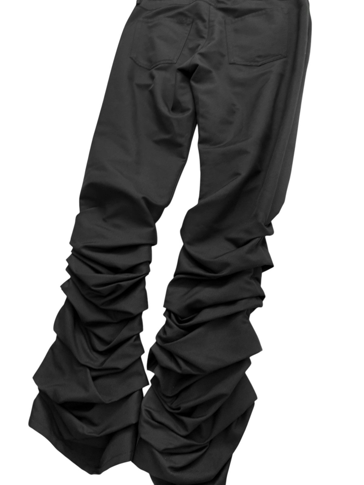 Acne Studios Ruffle Stacks Black Trouser Size US 32 / EU 48 - 9 Thumbnail